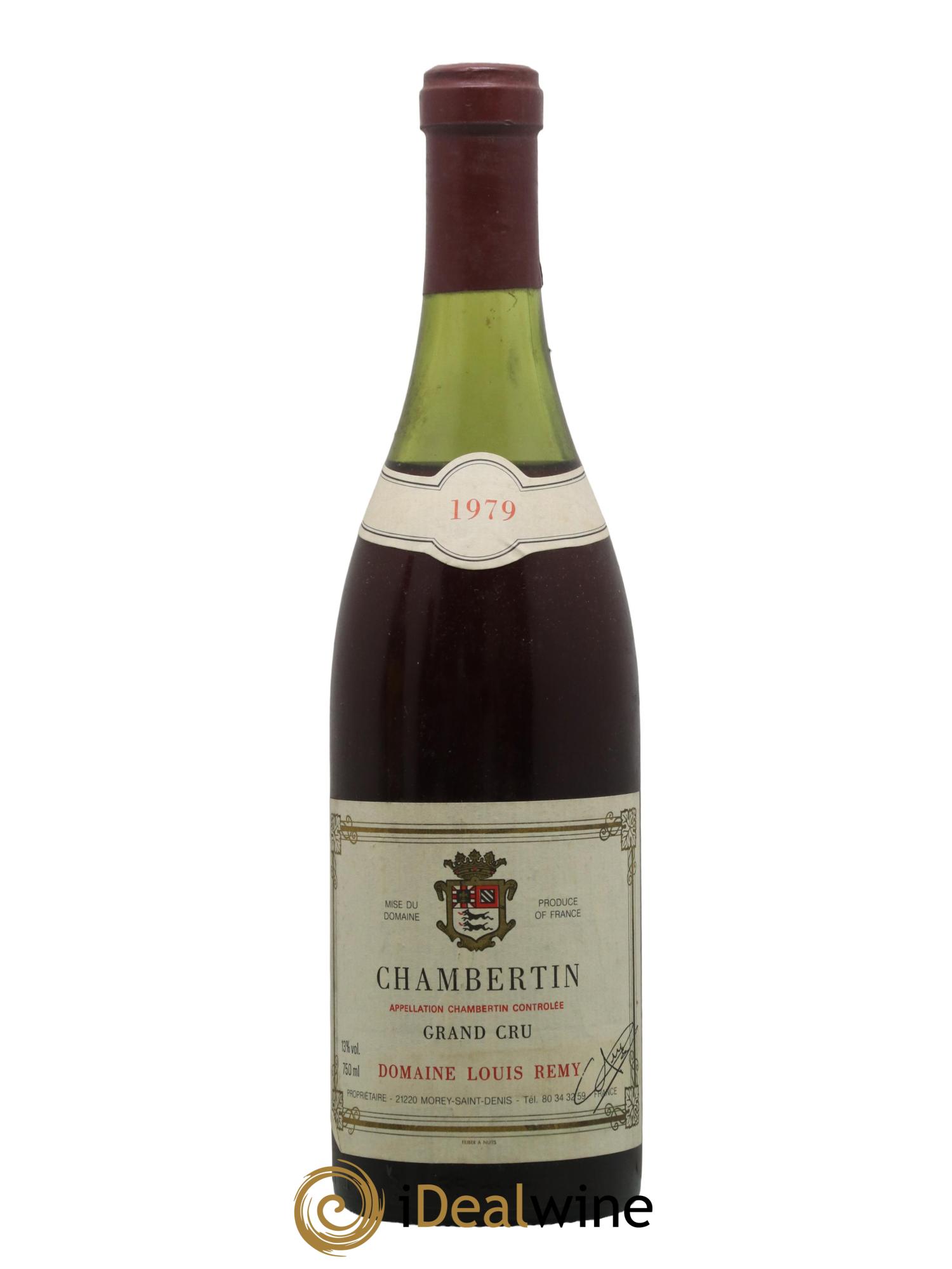 Chambertin Grand Cru Domaine Rémy Louis 1979 - Lot de 1 bouteille - 0