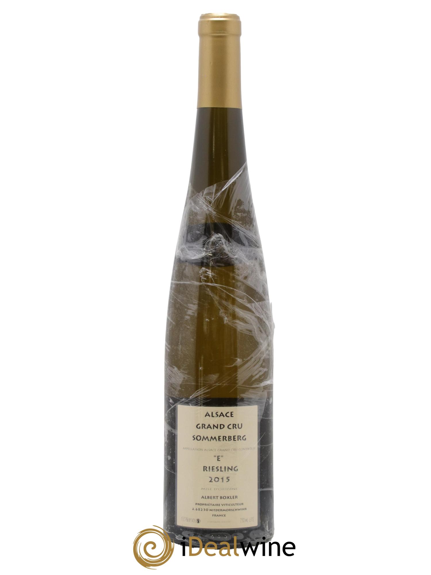 Alsace Riesling Grand Cru Sommerberg E Albert Boxler 2015 - Lot de 1 bouteille - 1