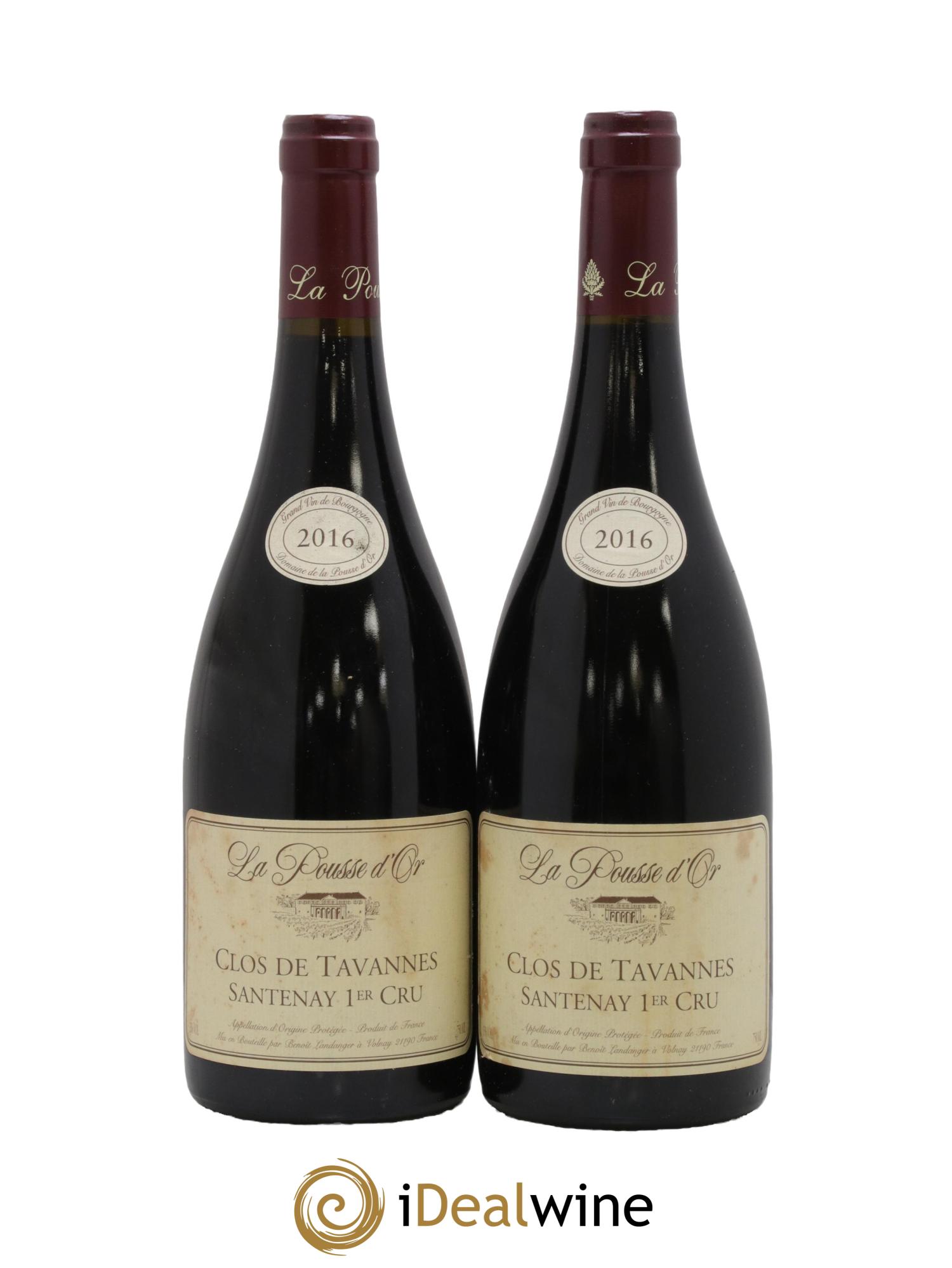 Santenay 1er Cru Clos Tavannes La Pousse d'Or (Domaine de) 2016 - Lot de 2 bouteilles - 0
