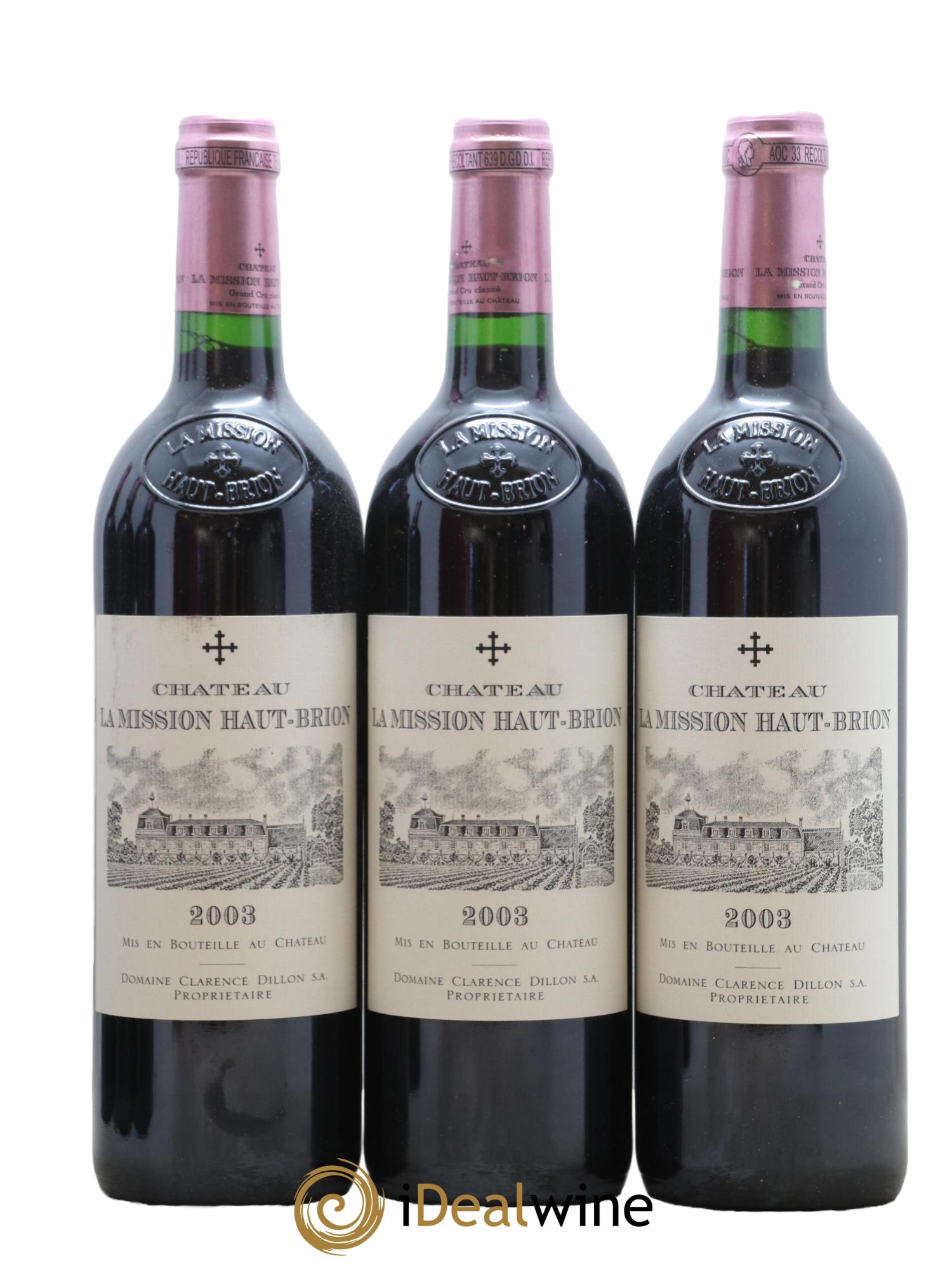 Château la Mission Haut-Brion Cru Classé de Graves 2003 - Lot of 12 bottles - 3