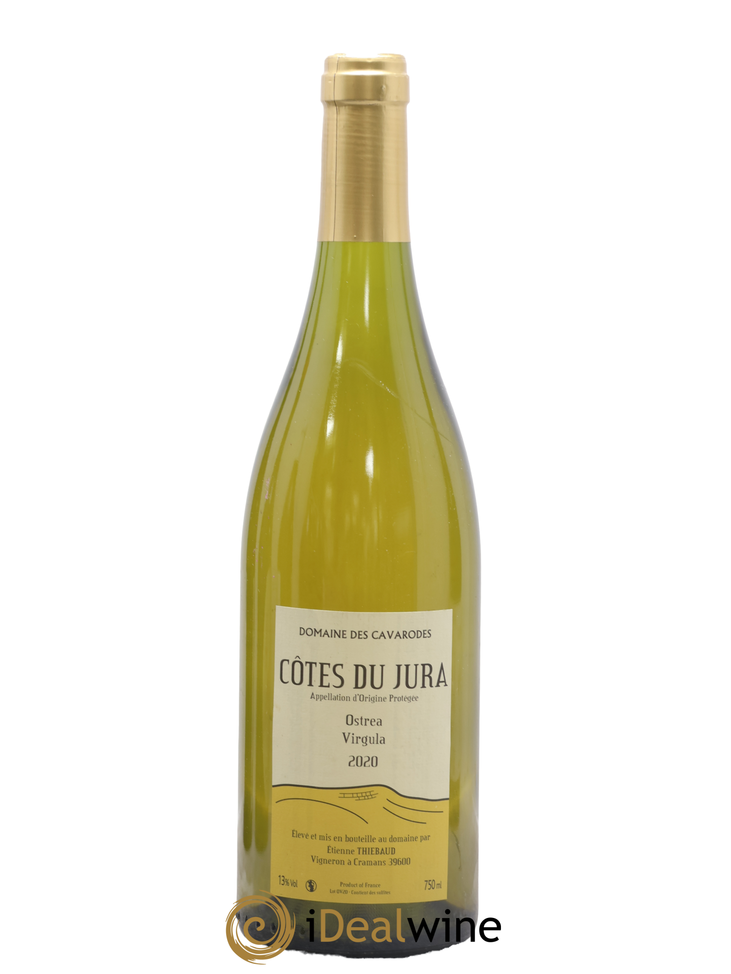 Côtes du Jura Ostrea Virgula Cavarodes (Domaine des) - Etienne Thiébaud 2020 - Lot de 1 bouteille - 0