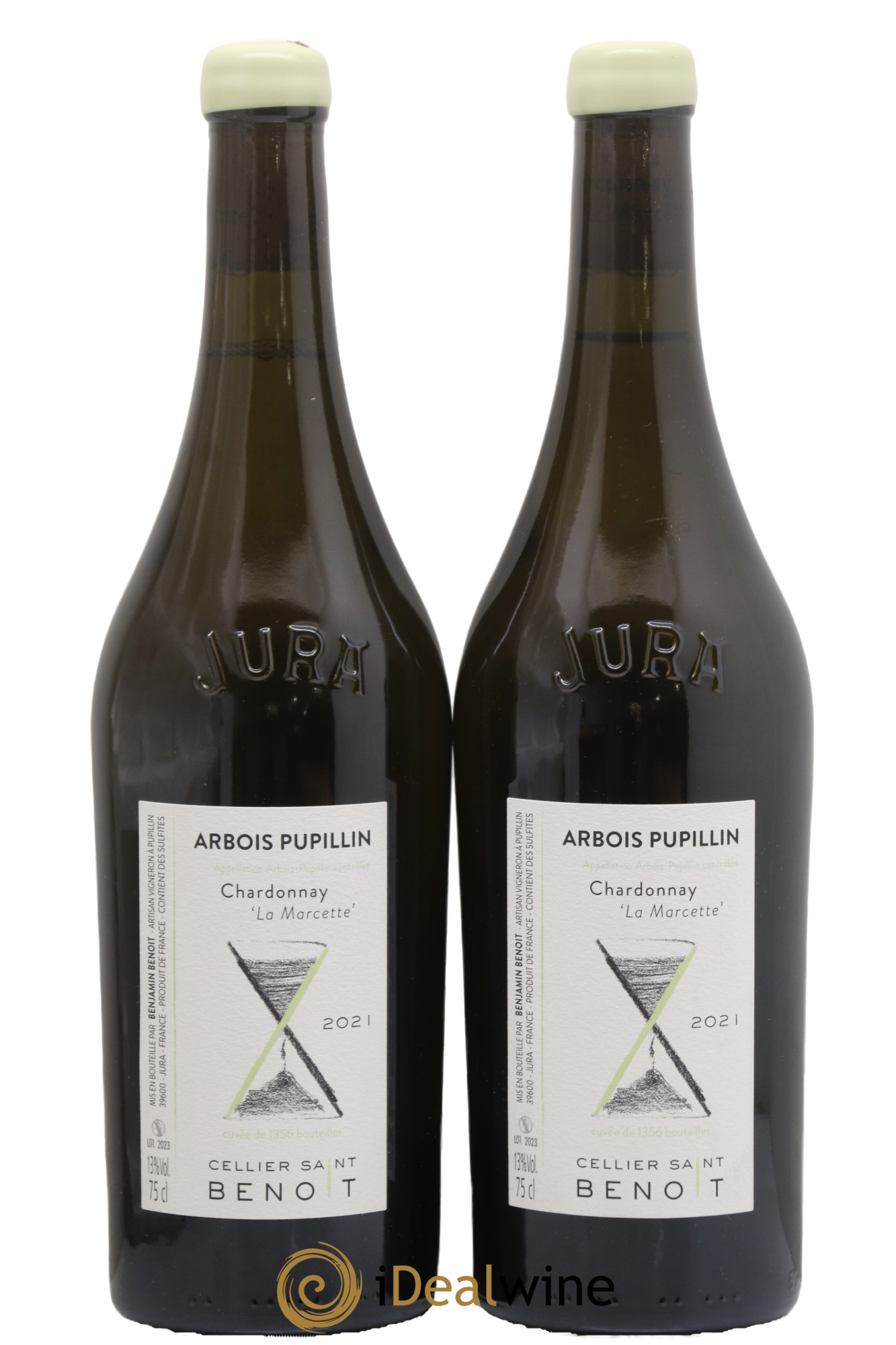 Arbois La Marcette Cellier Saint Benoît 2021 - Lot de 2 bouteilles - 0