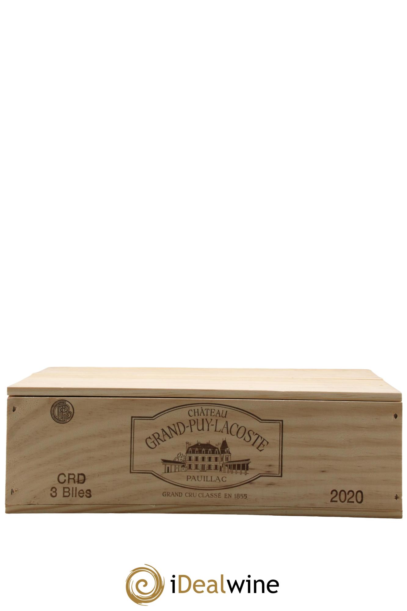 Château Grand Puy Lacoste 5ème Grand Cru Classé 2020 - Lot de 3 bouteilles - 1