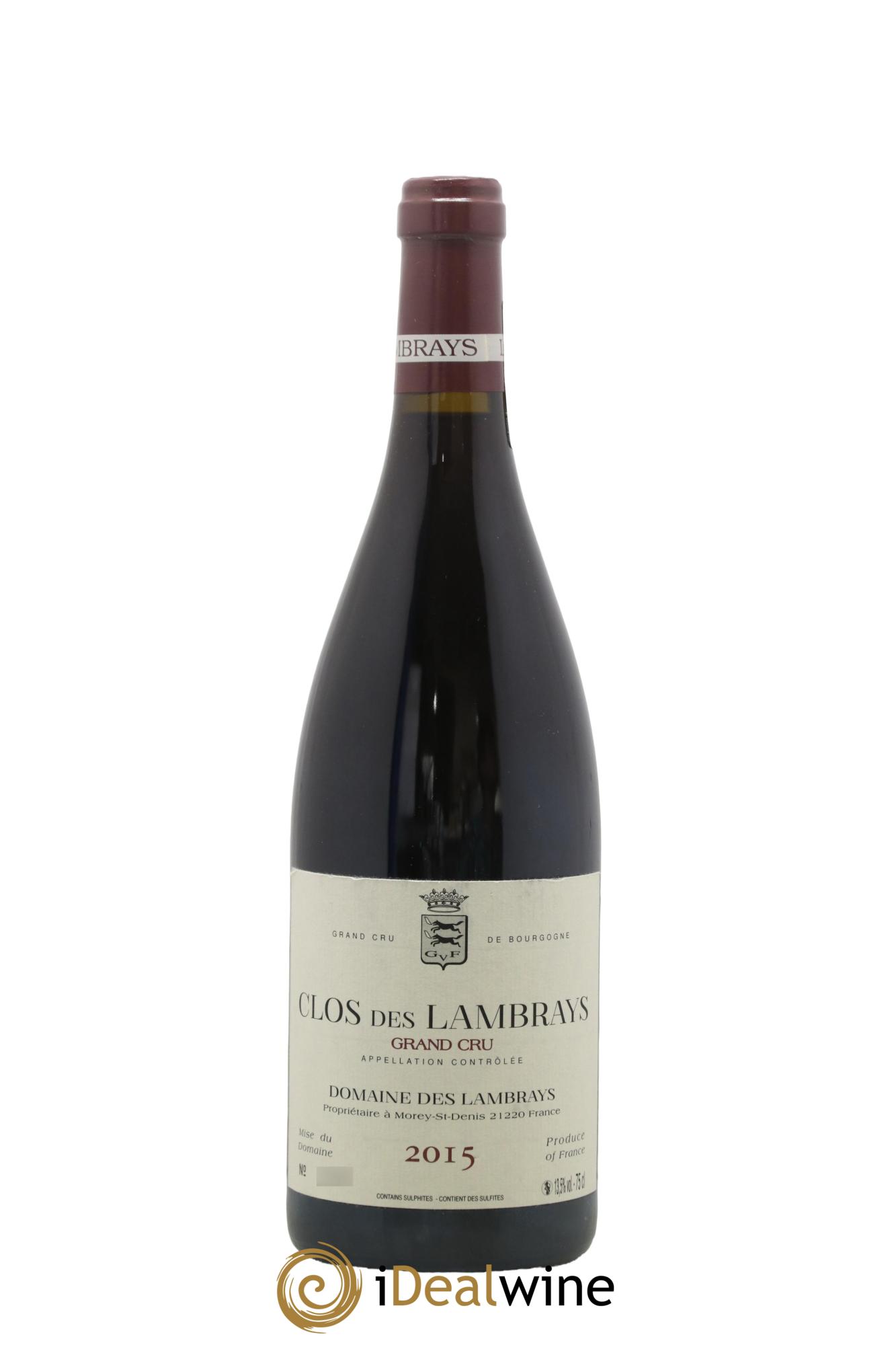 Clos des Lambrays Grand Cru Domaine des Lambrays 2015 - Lot de 1 bouteille - 0