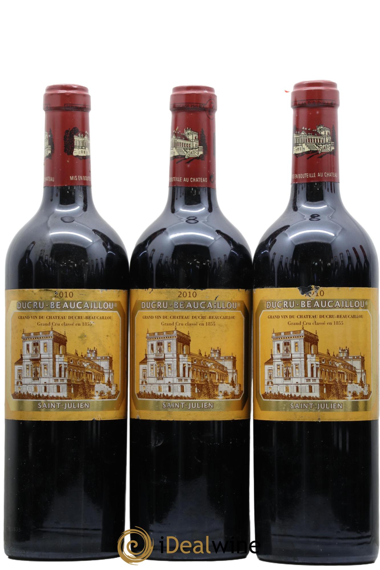 Château Ducru Beaucaillou 2ème Grand Cru Classé 2010 - Posten von 3 Flaschen - 0