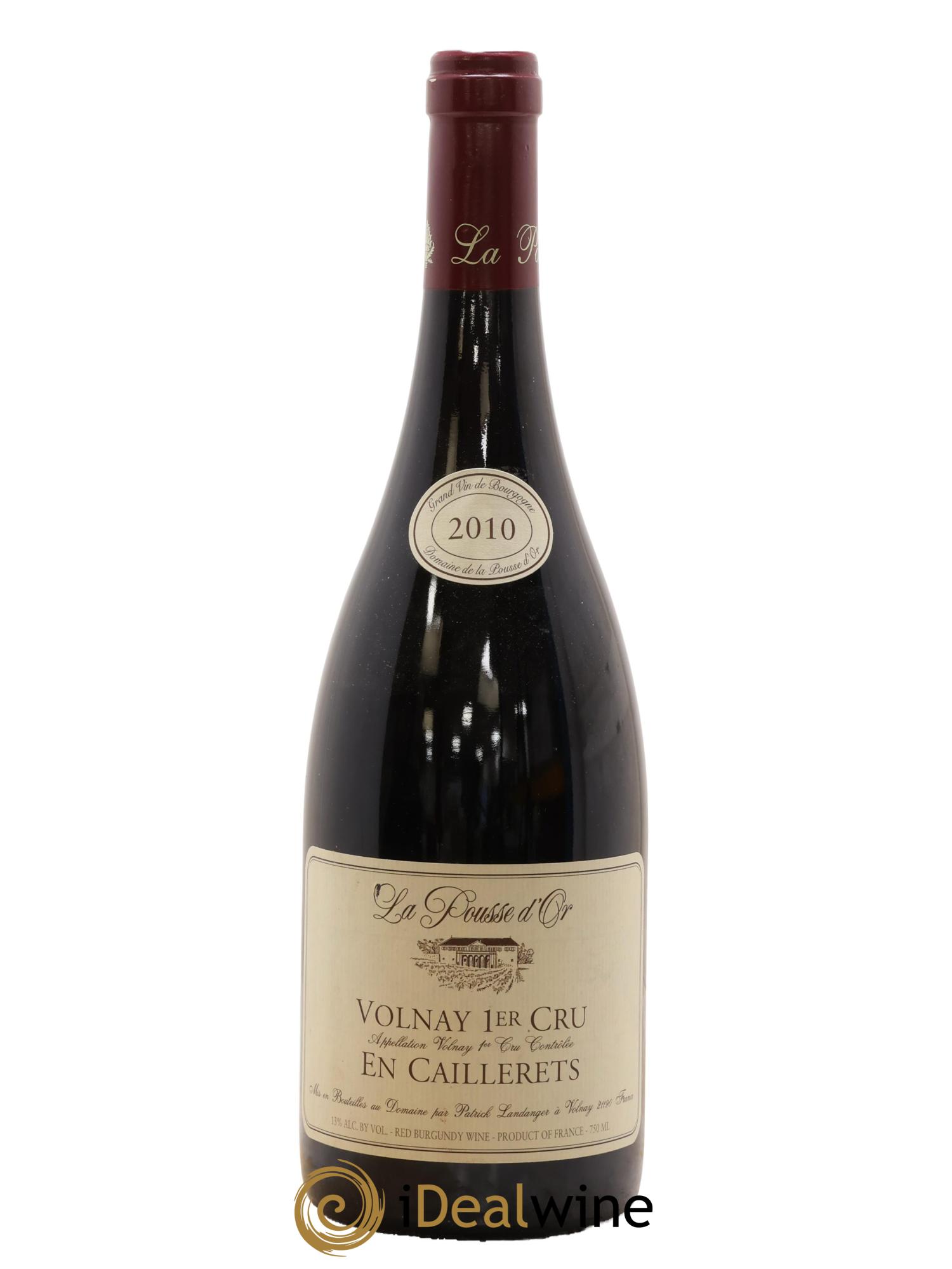 Volnay 1er Cru Les Caillerets La Pousse d'Or (Domaine de) 2010 - Lot de 1 bouteille - 0