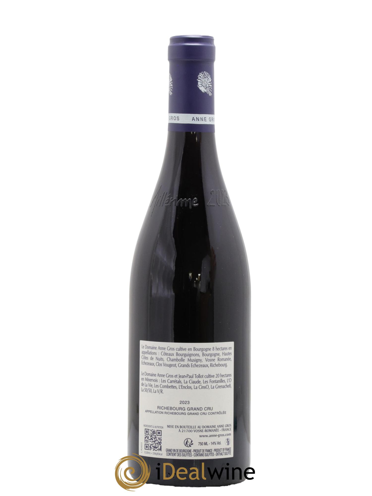 Richebourg Grand Cru Anne Gros 2023 - Posten von 1 Flasche - 1