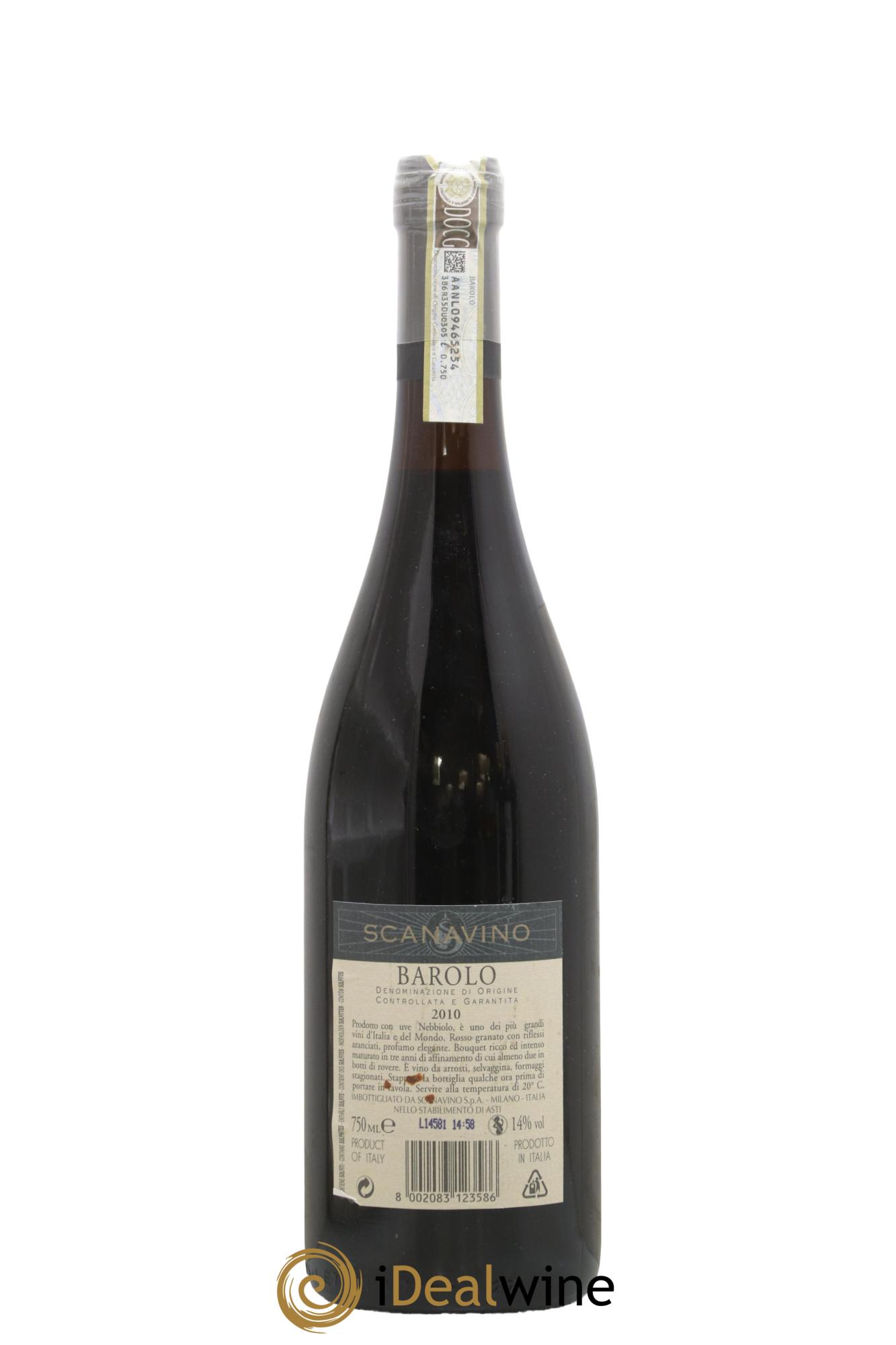 Barolo DOCG Scanavino 2010 - Lotto di 1 bottiglia - 1