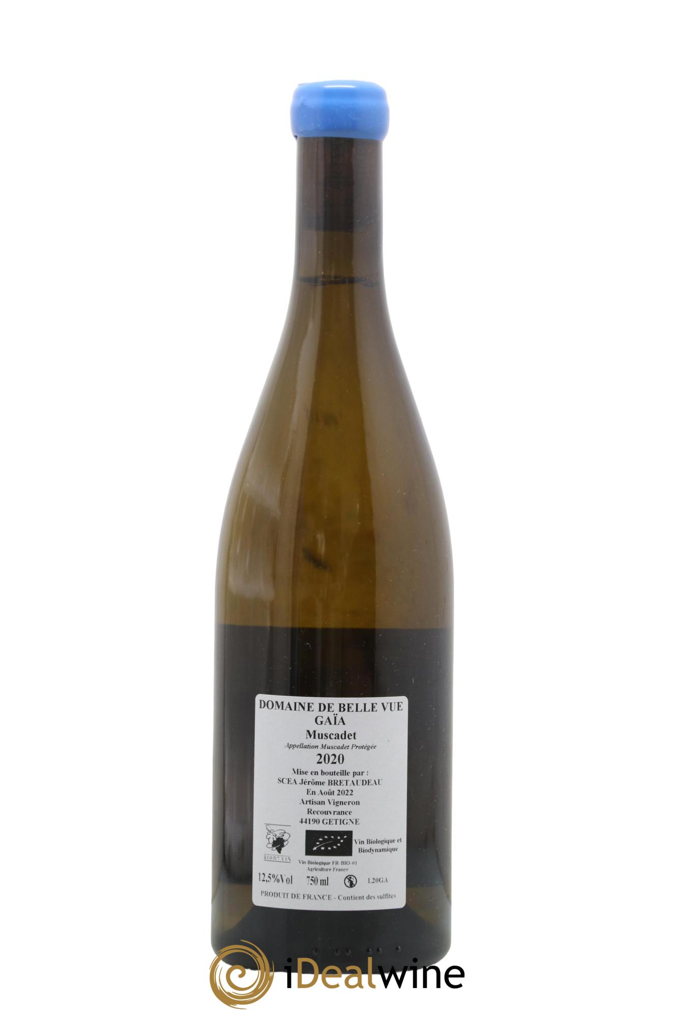 Muscadet-Sèvre-et-Maine Gaia Jérôme Bretaudeau - Domaine de Bellevue 2020 - Lot de 1 bouteille - 1