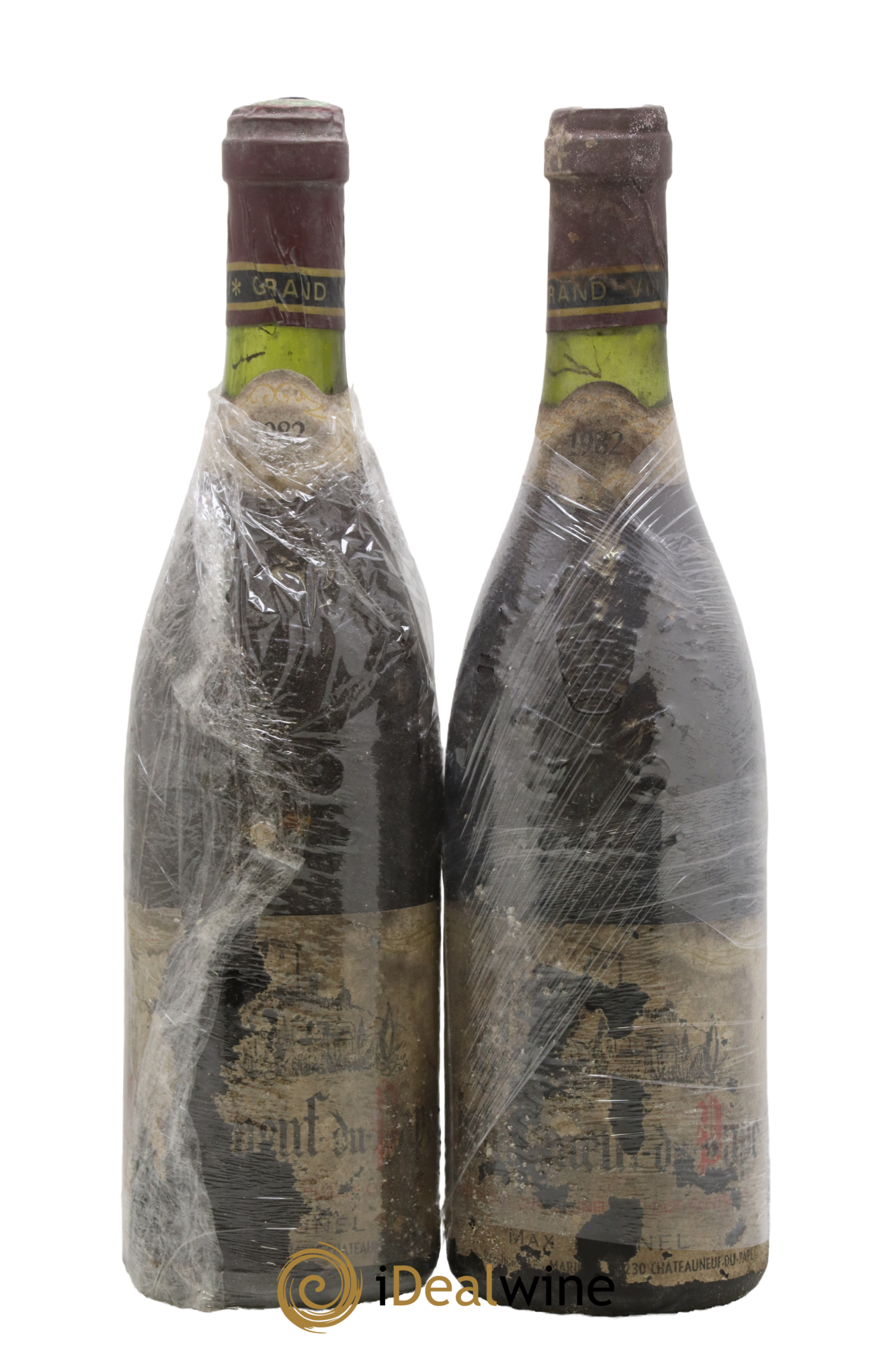 Châteauneuf-du-Pape Max Brunel 1982 - Lot of 2 bottles - 0