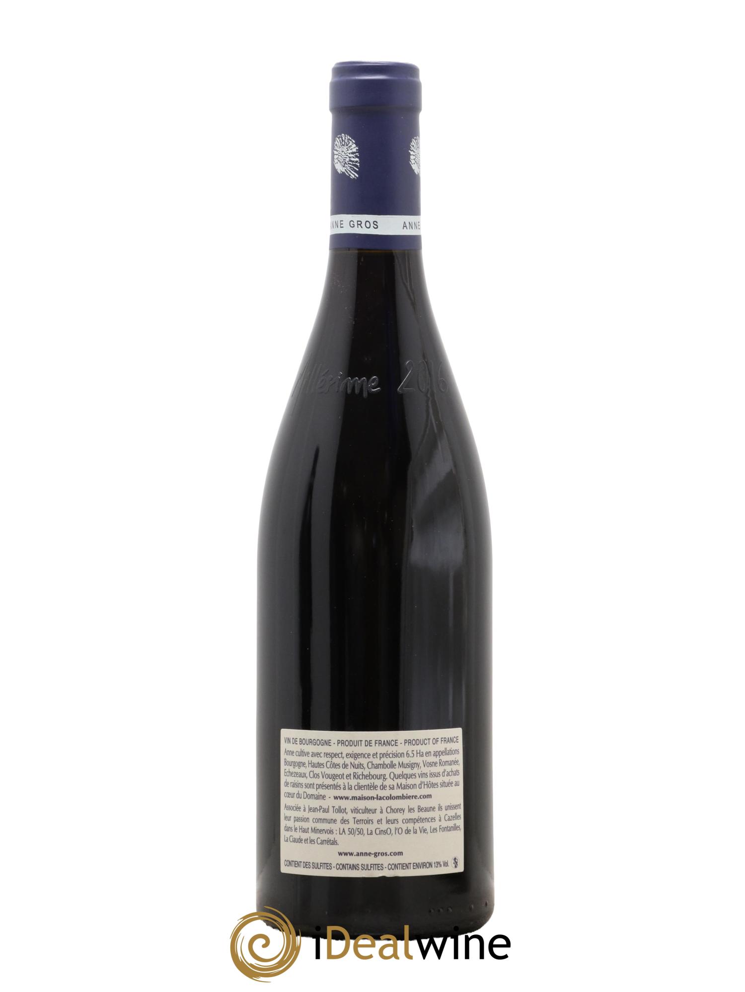 Echezeaux Grand Cru Les Loachausses Anne Gros 2016 - Lot de 1 bouteille - 1