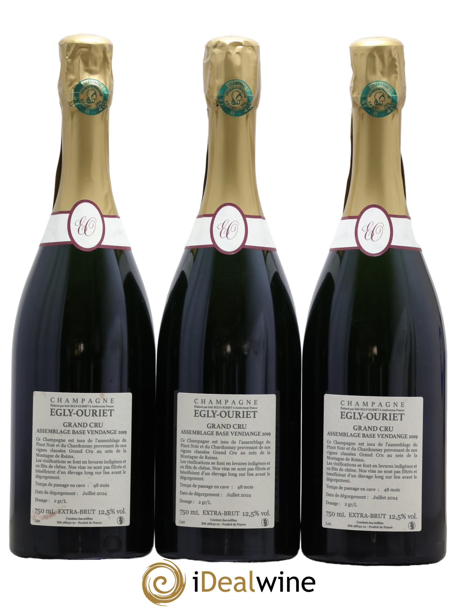 Grand Cru Brut Egly-Ouriet - Lot de 3 bouteilles - 1