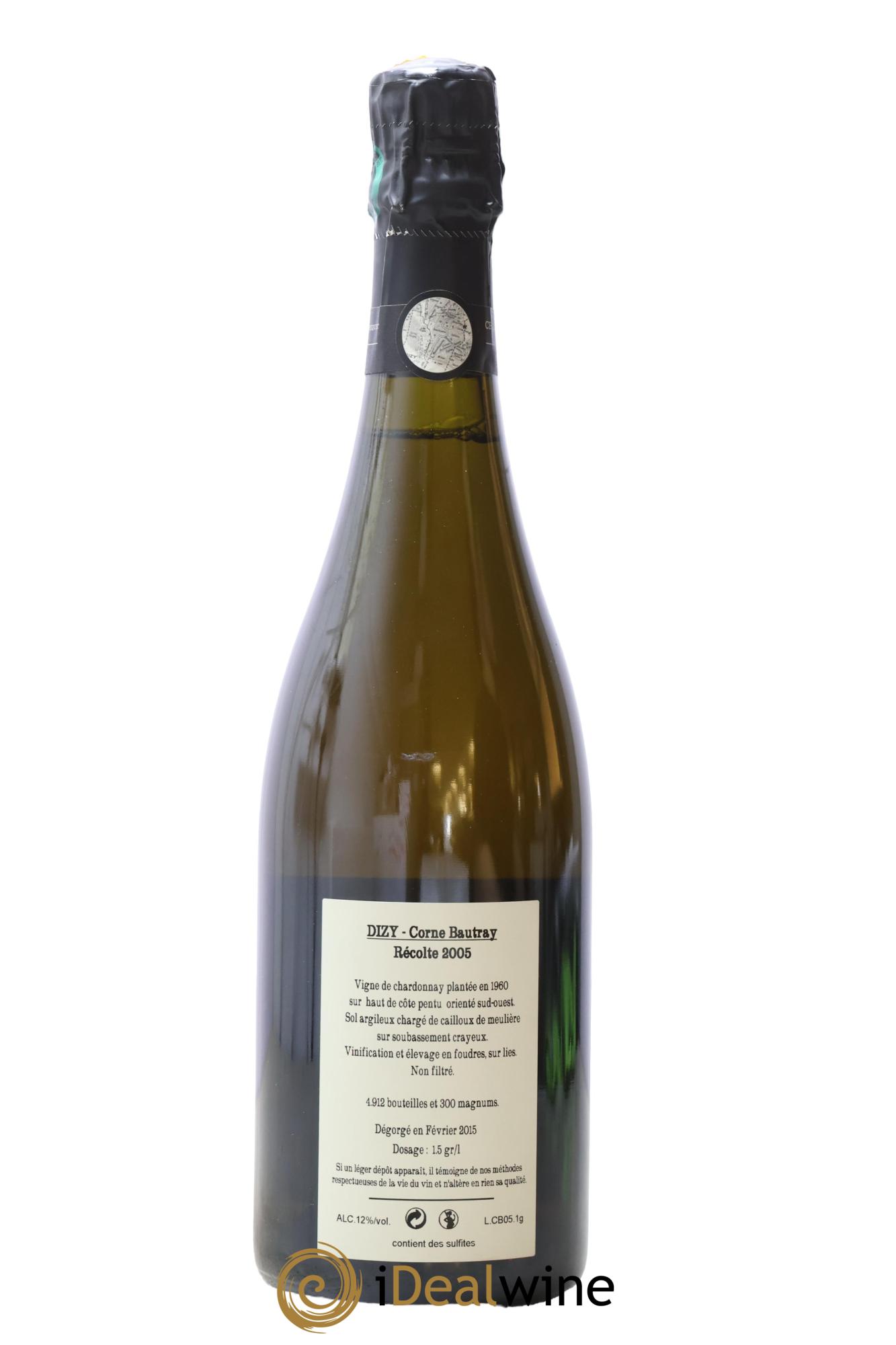 Dizy Corne Bautray Extra-Brut Jacquesson 2005 - Lot de 1 bouteille - 1