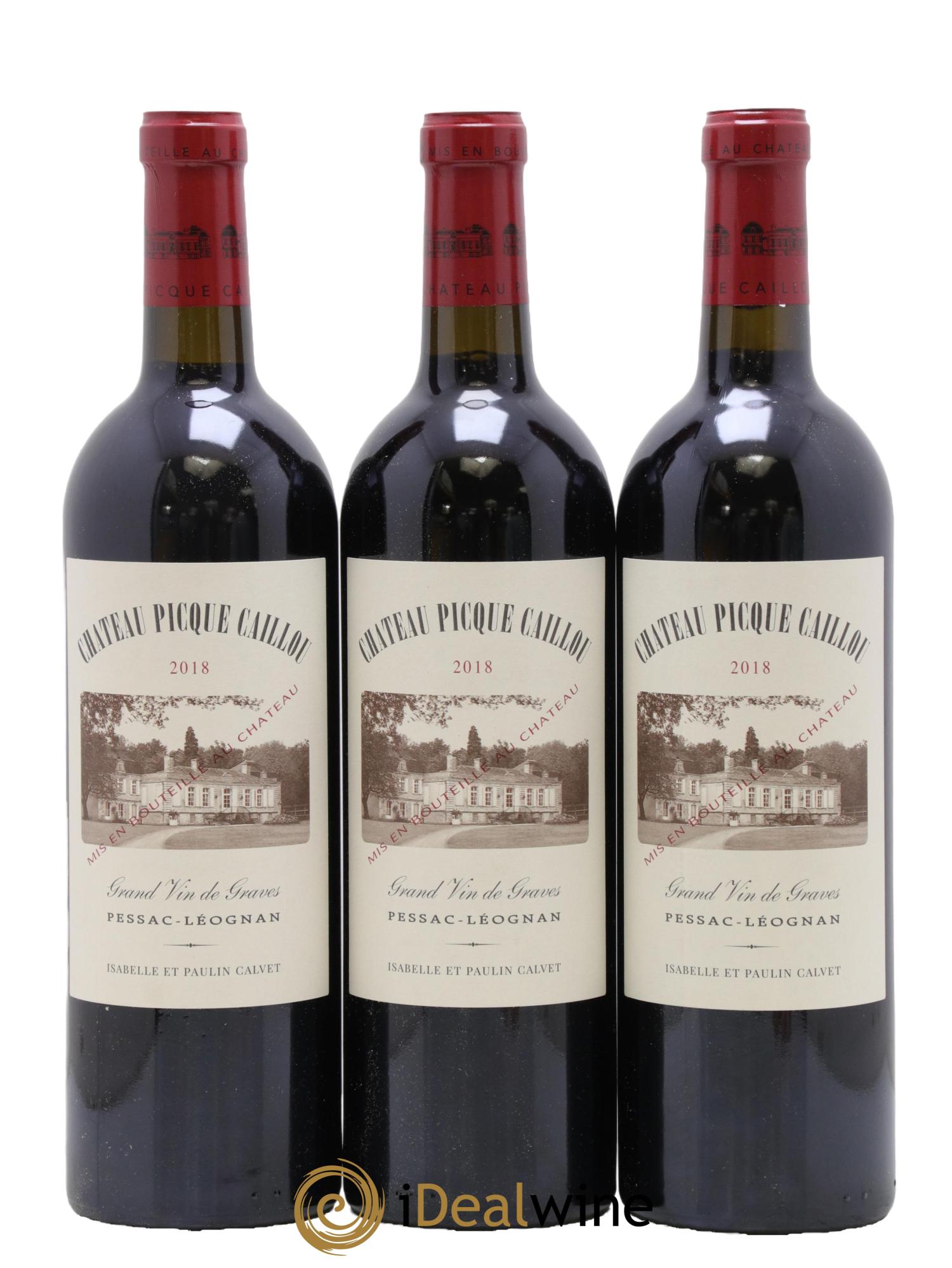 Château Picque Caillou 2018 - Lot de 3 bouteilles - 0