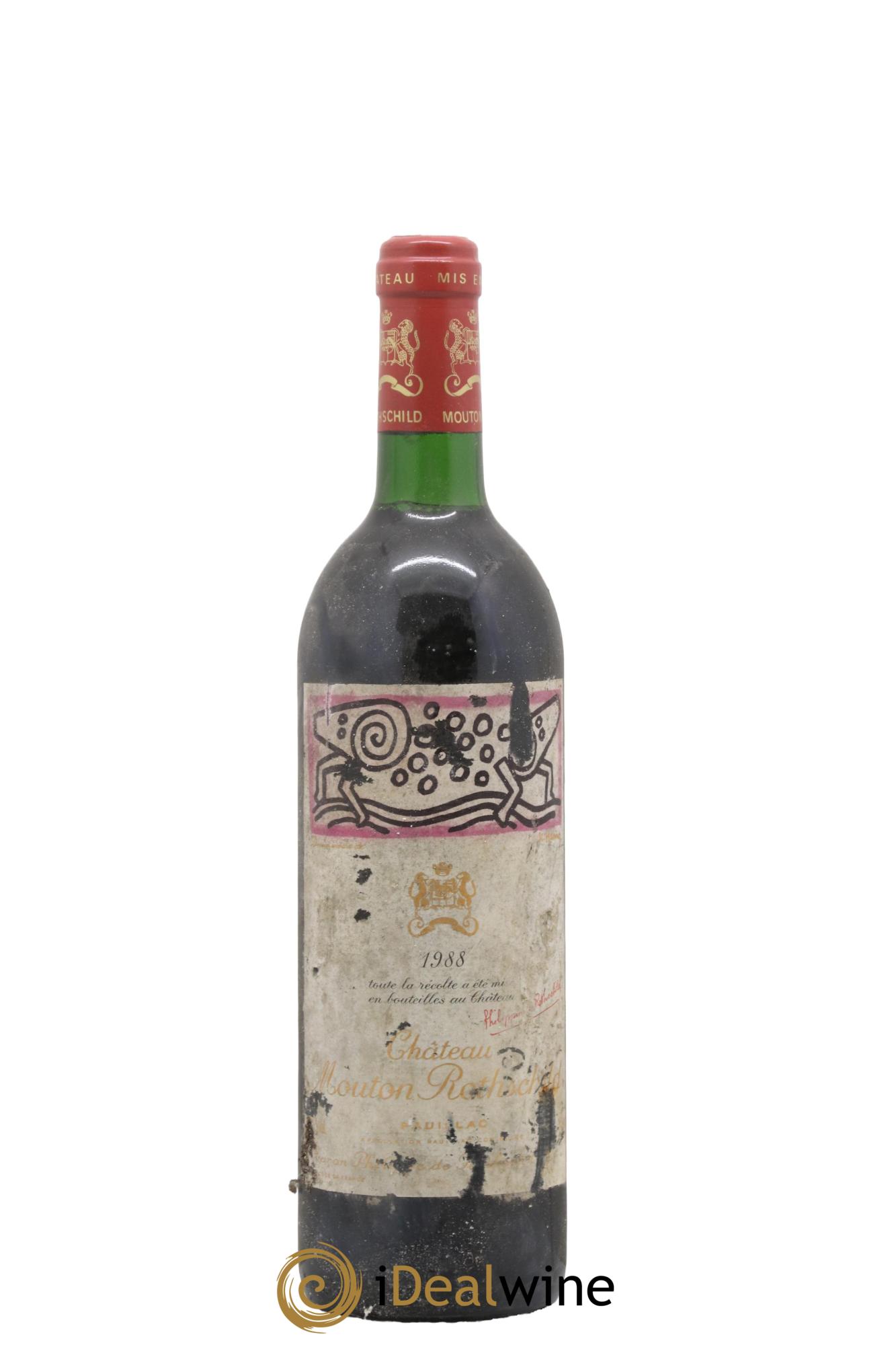 Château Mouton Rothschild 1er Grand Cru Classé 1988 - Lot of 1 bottle - 0