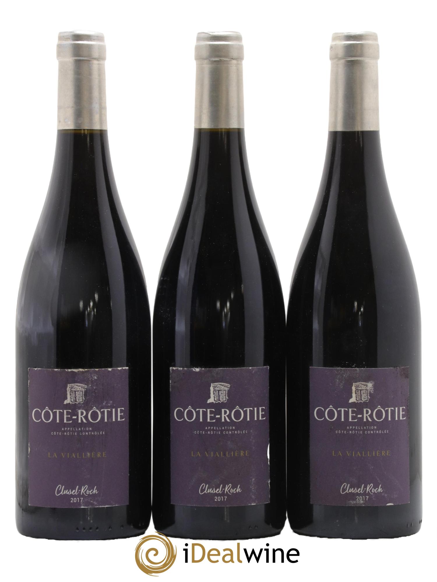 Côte-Rôtie Viallière Clusel-Roch 2017 - Lot of 3 bottles - 0