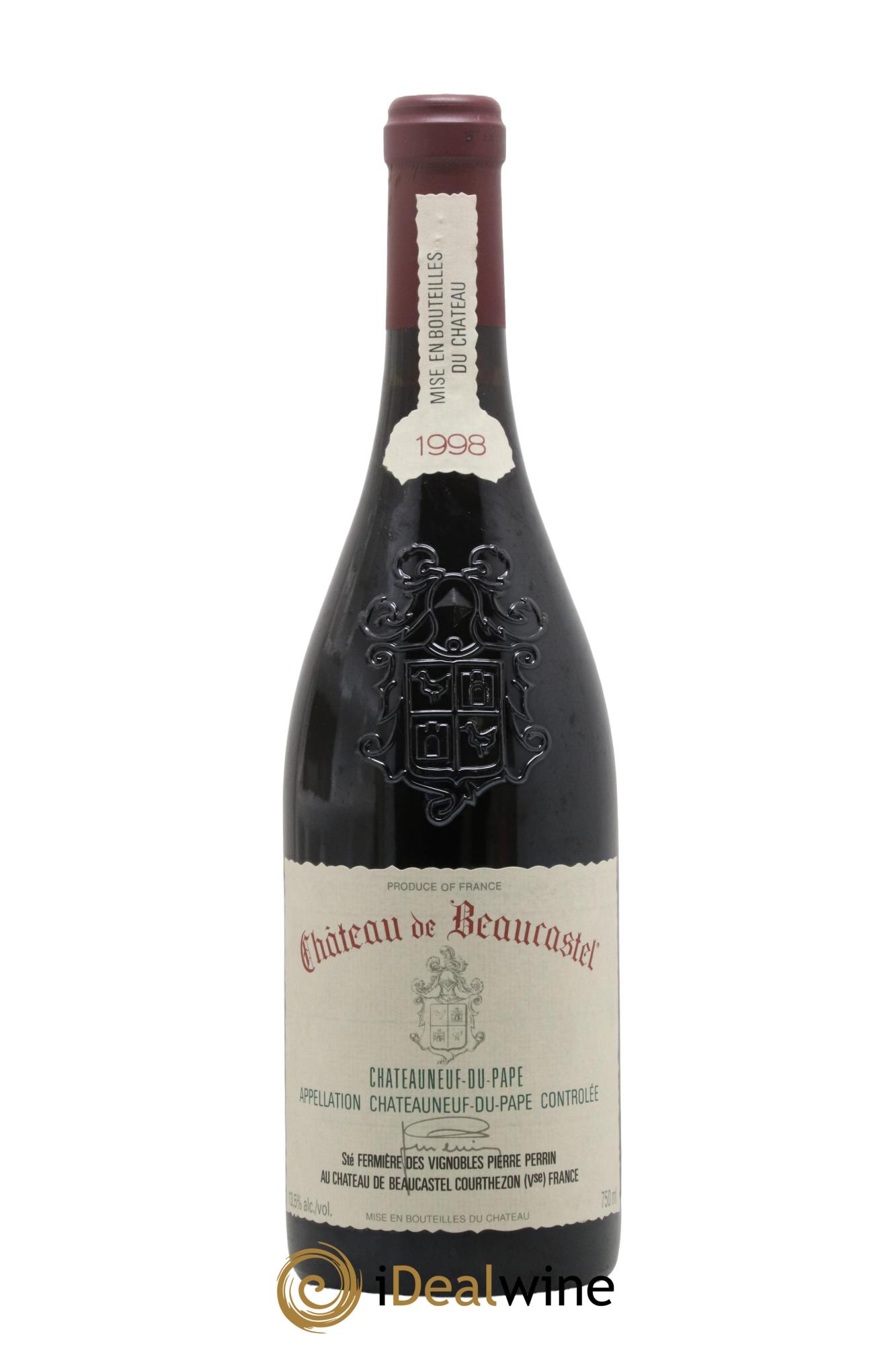 Châteauneuf-du-Pape Château de Beaucastel Famille Perrin 1998 - Lotto di 1 bottiglia - 0