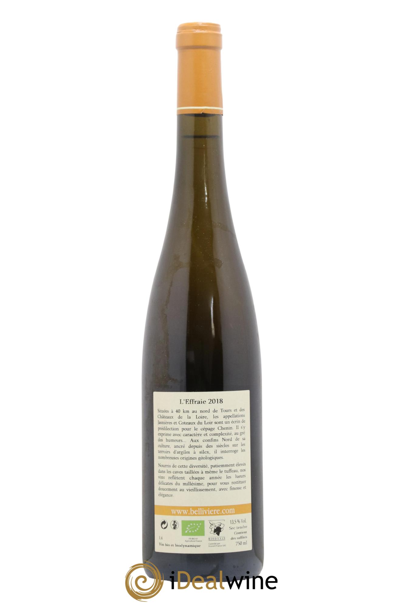 Coteaux du Loir L'Effraie Domaine de Bellivière 2018 - Lot de 1 bouteille - 1