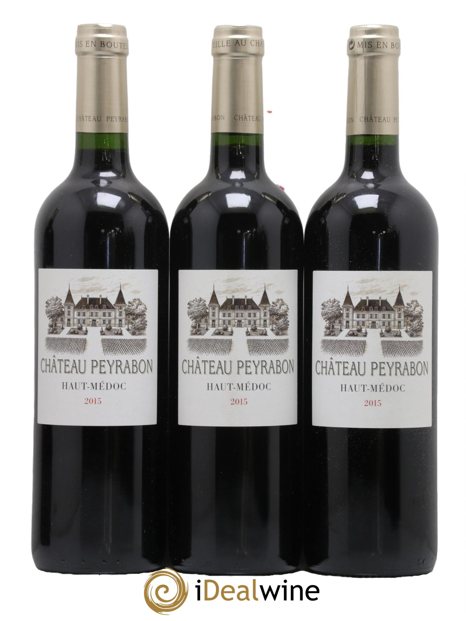 Château Peyrabon Cru Bourgeois 2015 - Lot de 3 bouteilles - 0