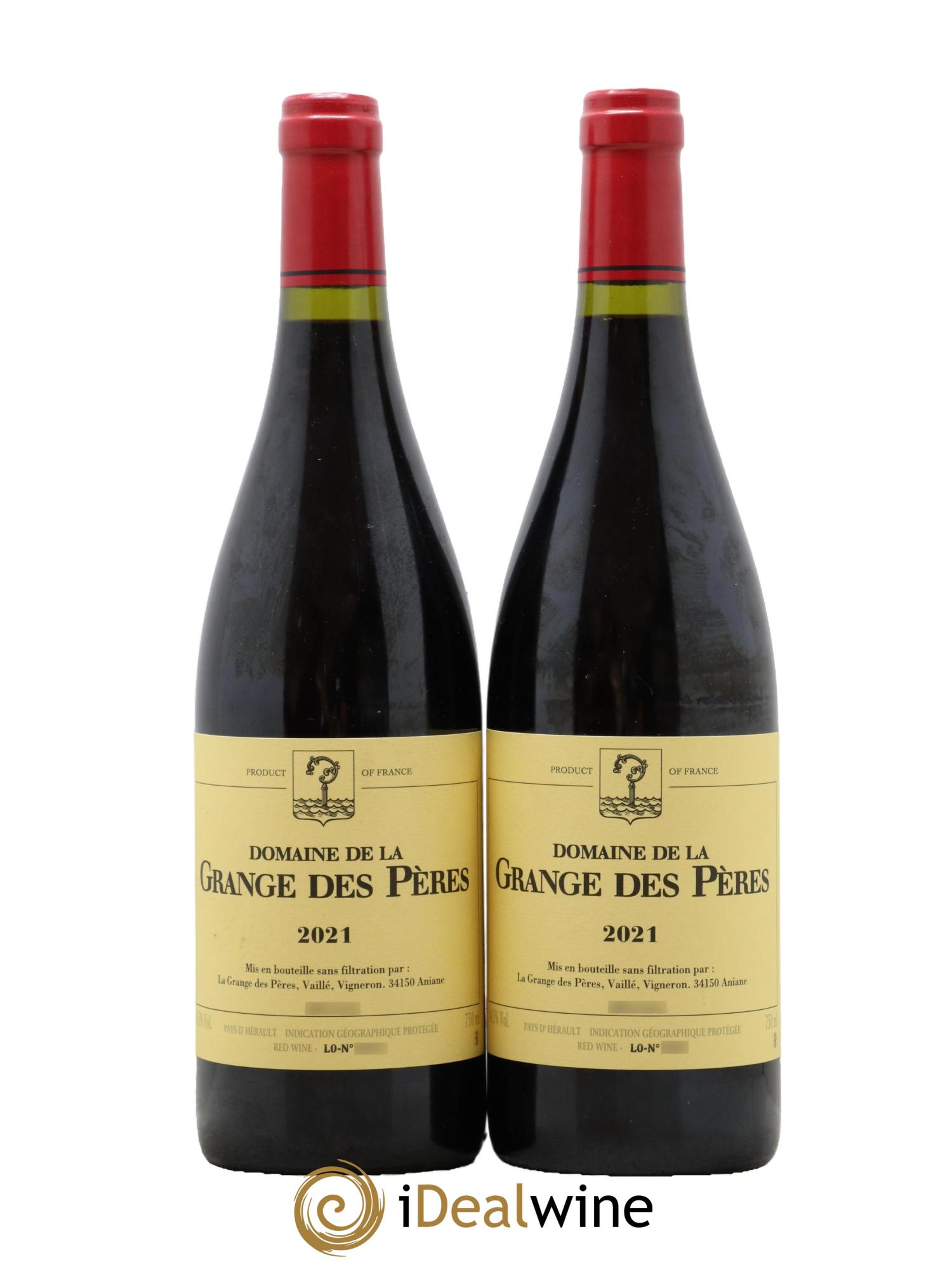 Pays d'Hérault Grange des Pères Laurent Vaillé 2021 - Lot de 2 bouteilles - 0