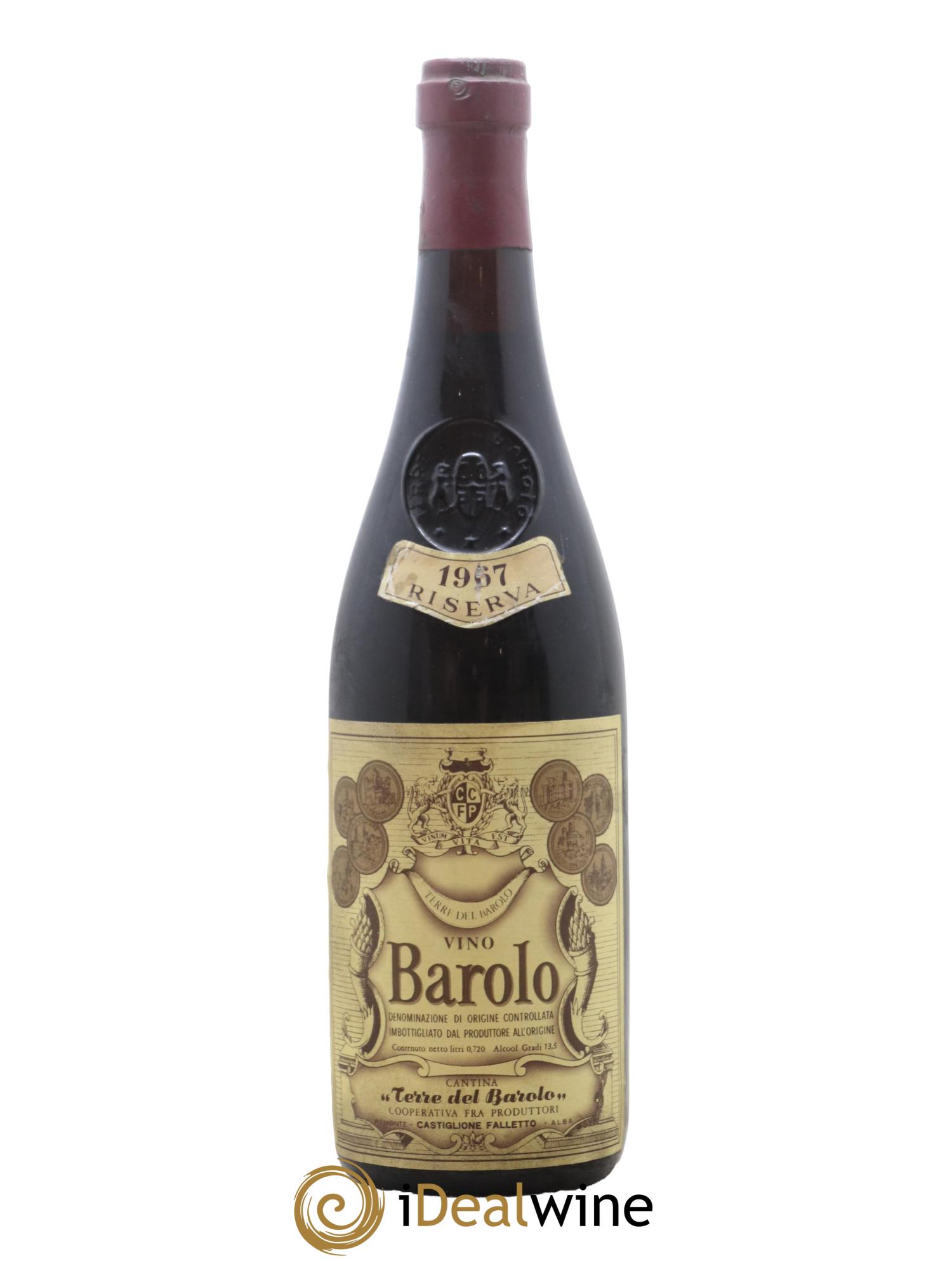 Barolo Riserva Terre del Barolo 1967 - Lot de 1 bouteille - 0
