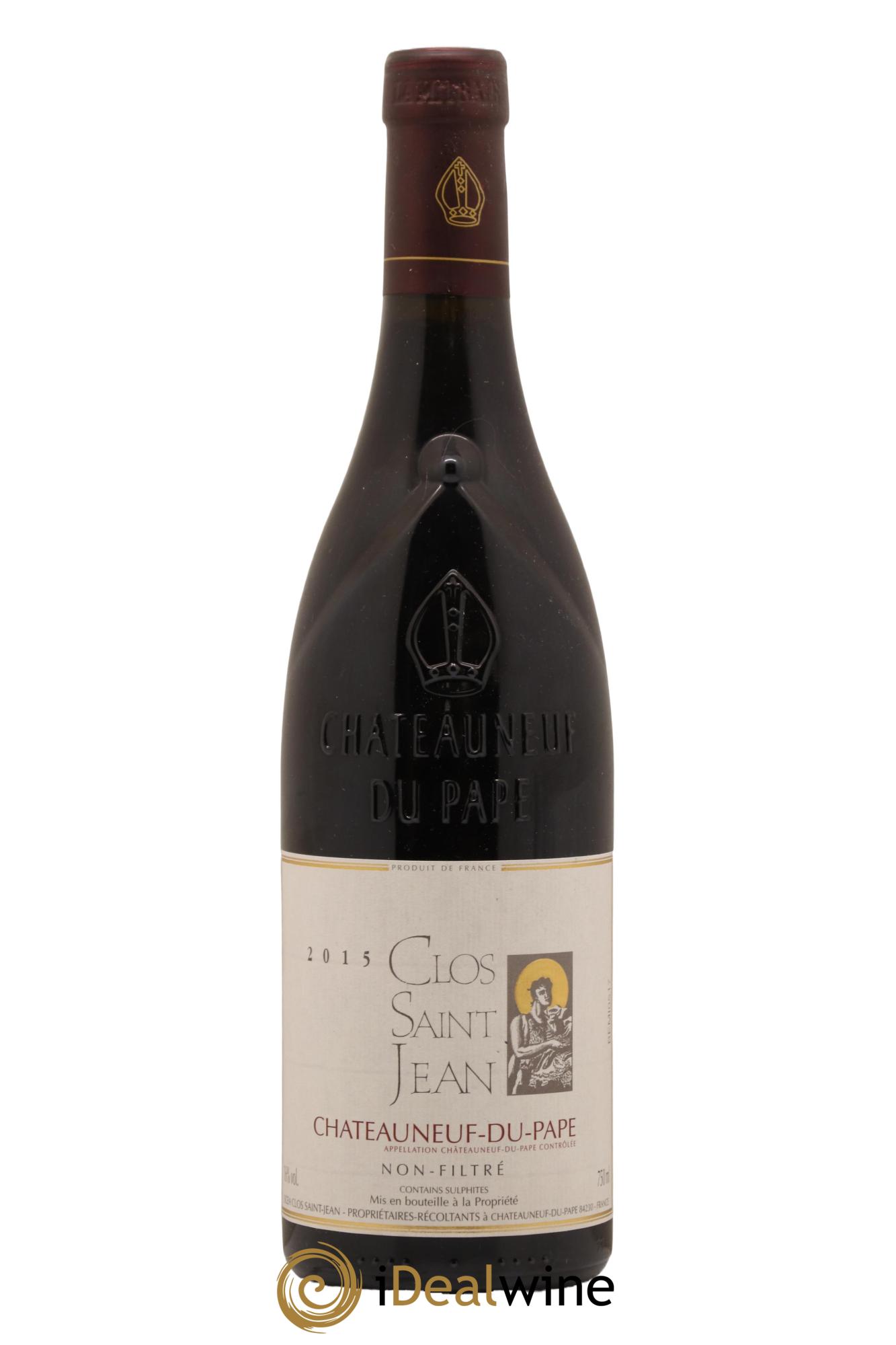 Châteauneuf-du-Pape Clos Saint-Jean Pascal et Vincent Maurel 2015 - Lot de 1 bouteille - 0
