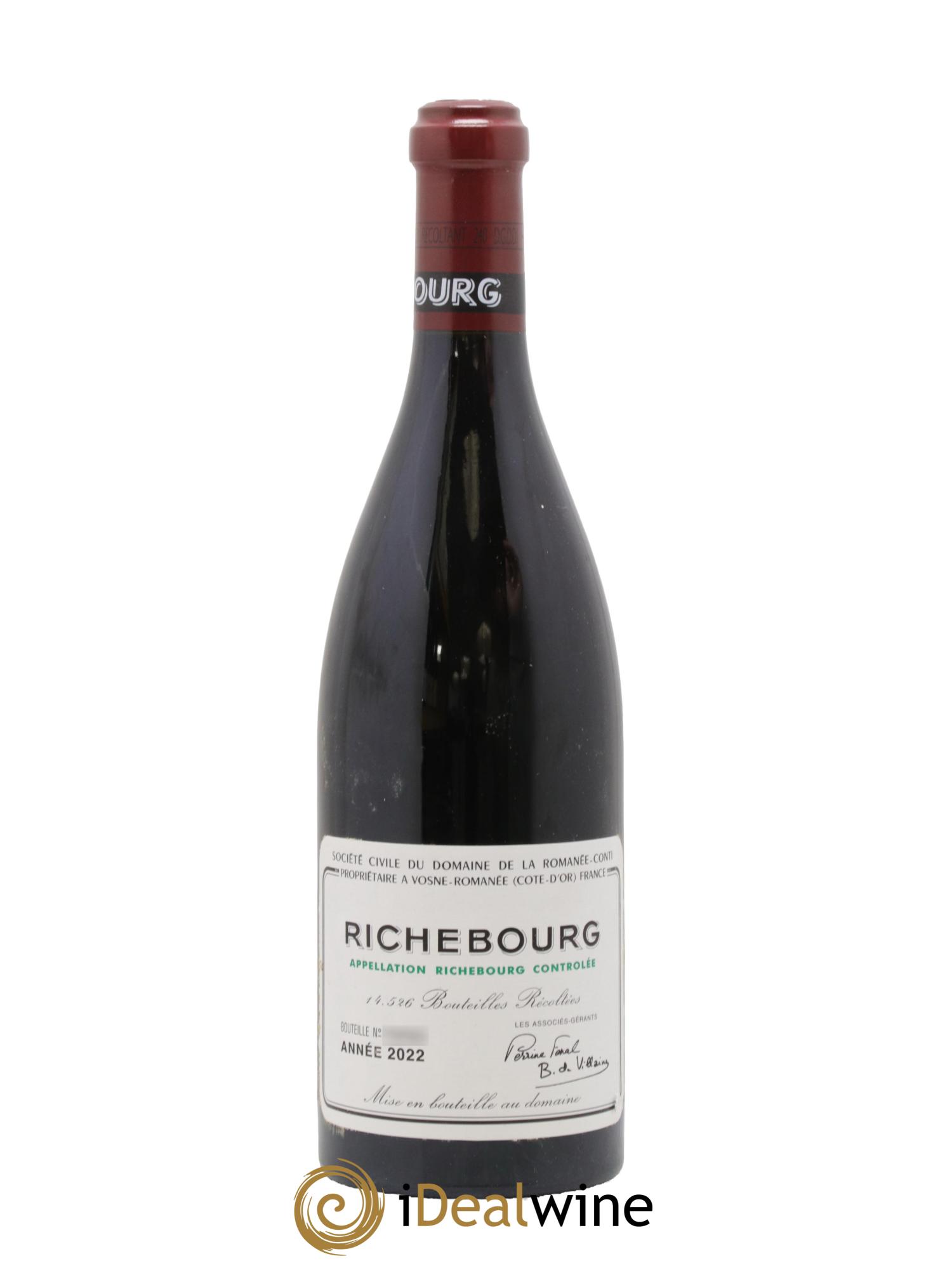 Richebourg Grand Cru Domaine de la Romanée-Conti 2022 - Lot de 1 bouteille - 0