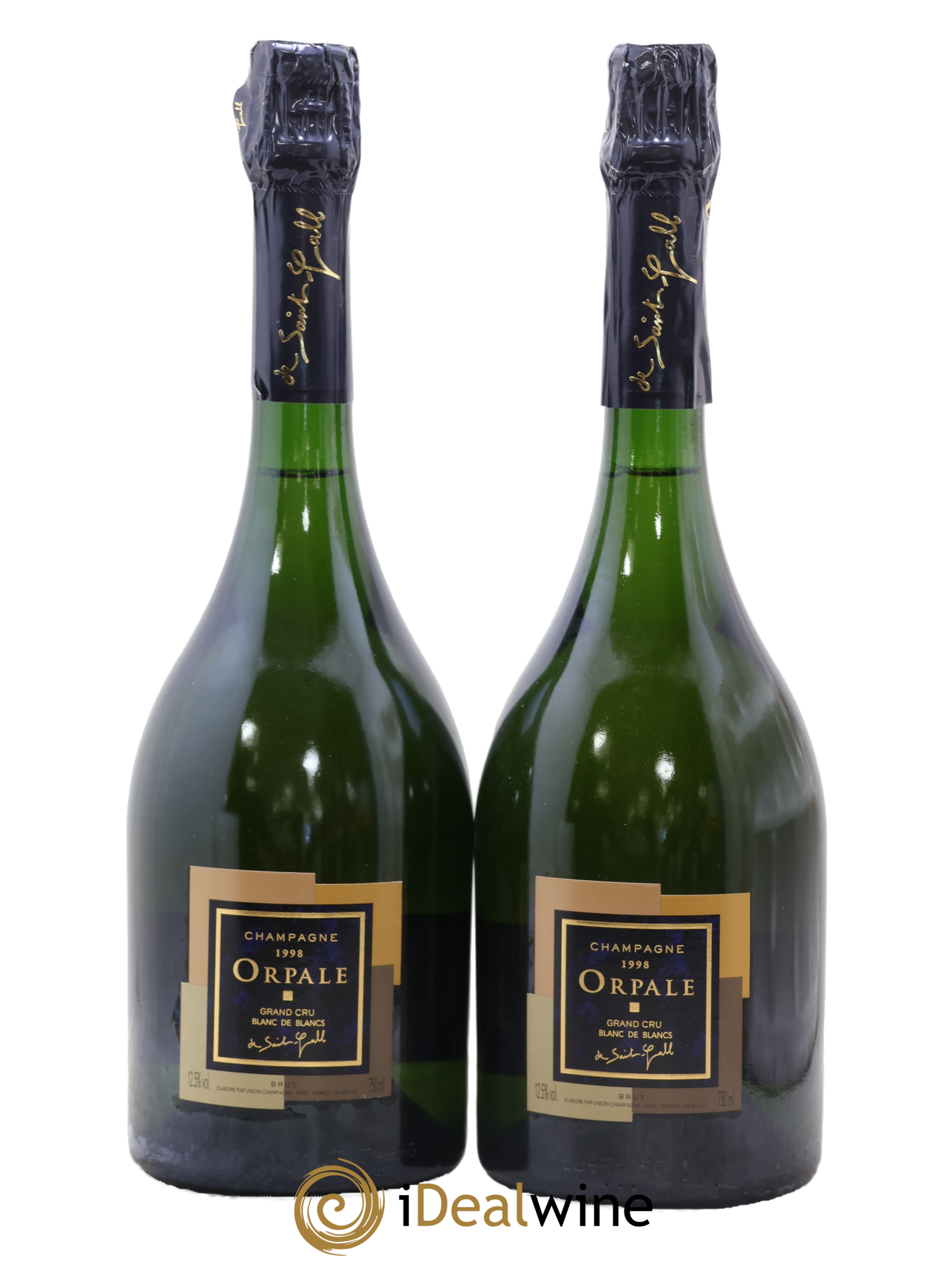 Brut Blanc de Blancs Orpale Saint Gall 1998 - Posten von 2 Flaschen - 0