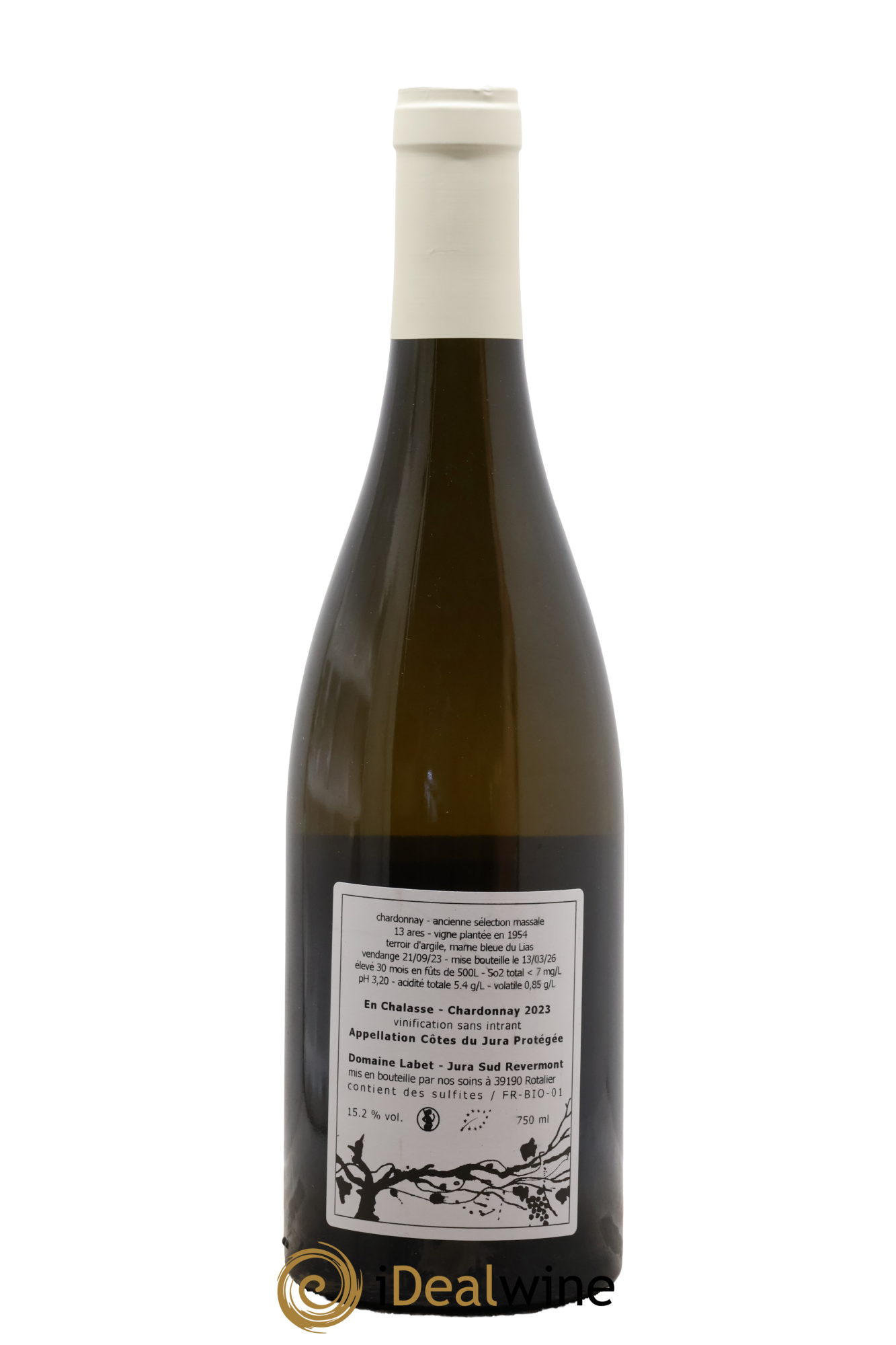 Côtes du Jura Chardonnay En Chalasse Vieilles Vignes Romain - Julien - Charline Labet 2023 - Lot of 1 bottle - 1