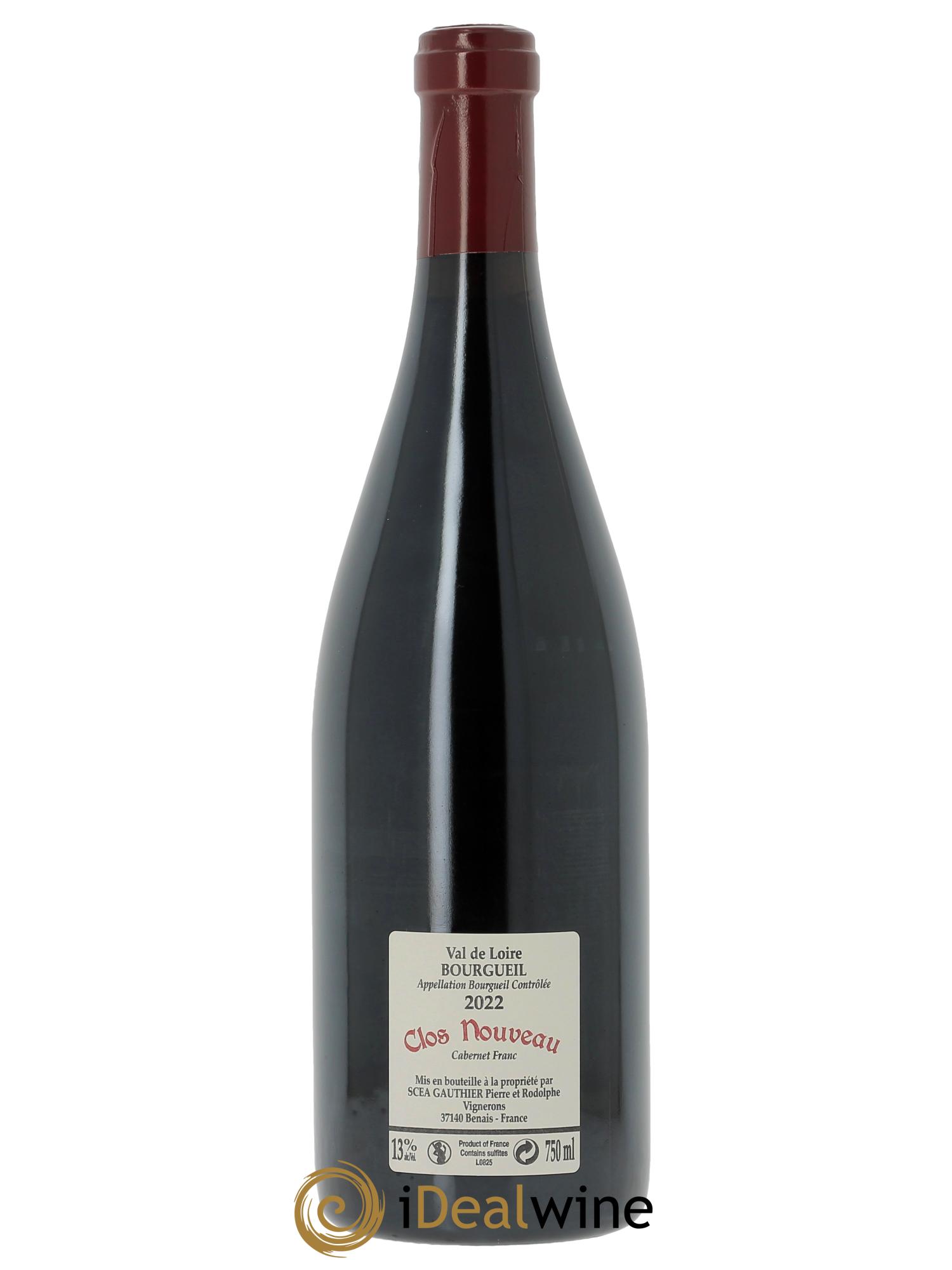 Bourgueil Clos Nouveau Domaine du Bel Air 2022 - Lot de 1 bouteille - 1