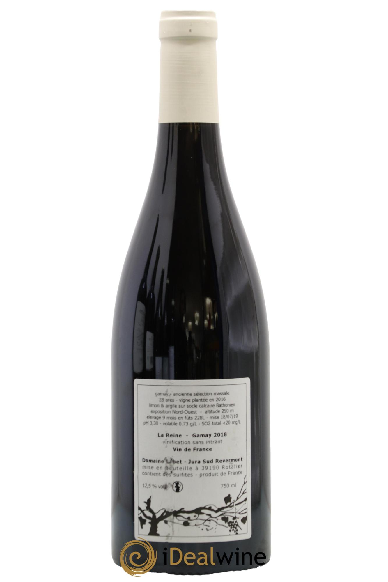 Vin de France Gamay La Reine Labet (Domaine) 2018 - Lotto di 1 bottiglia - 1