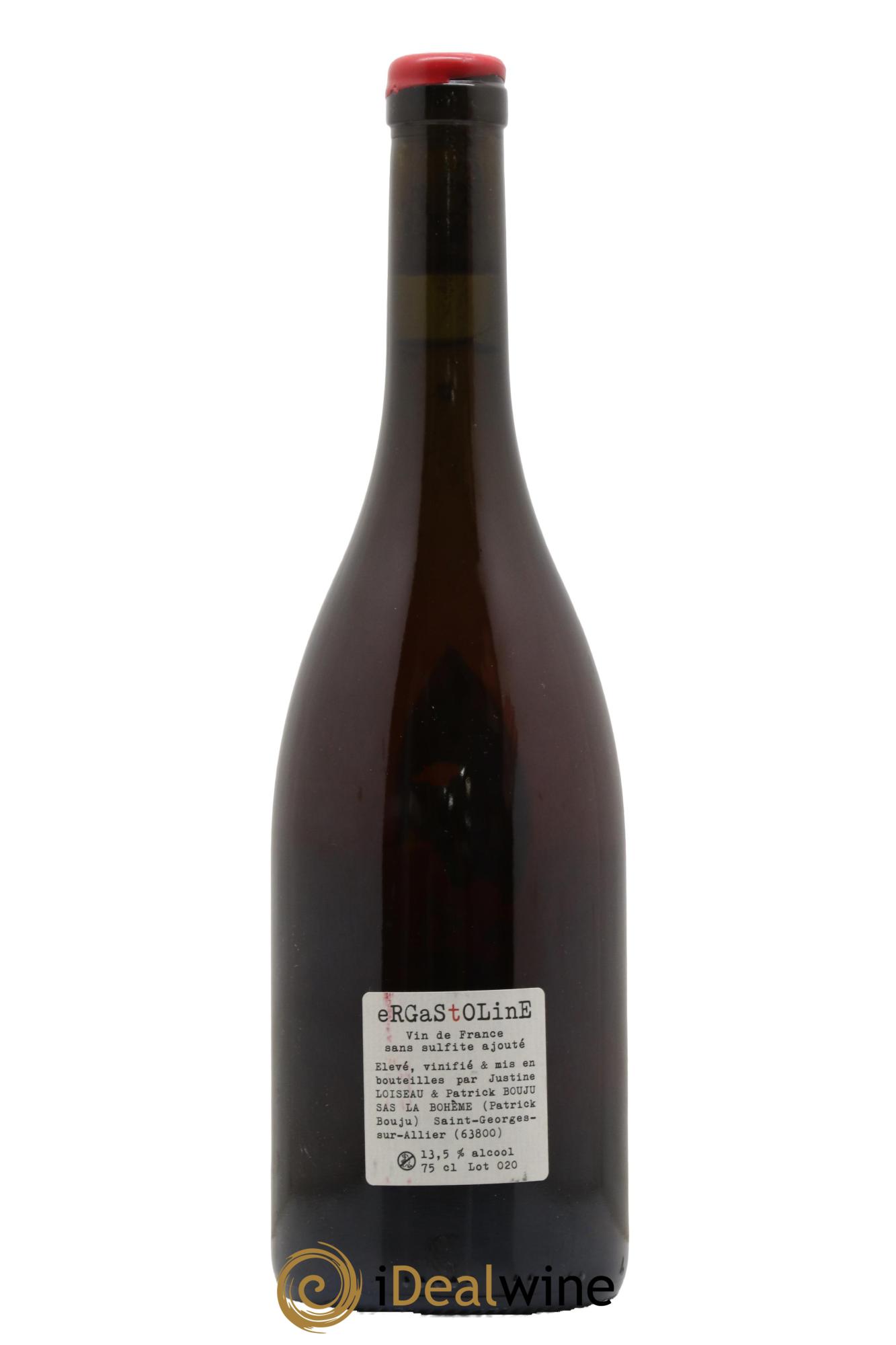 Vin de France Ergastoline Patrick Bouju - La Bohème 2020 - Lot de 1 bouteille - 1