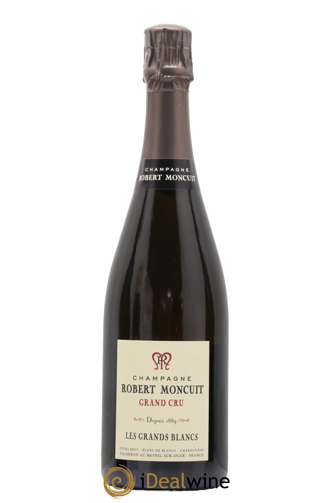 Les Grands Blancs Grand Cru Extra-Brut Robert Moncuit - Lot de 1 bouteille - 0