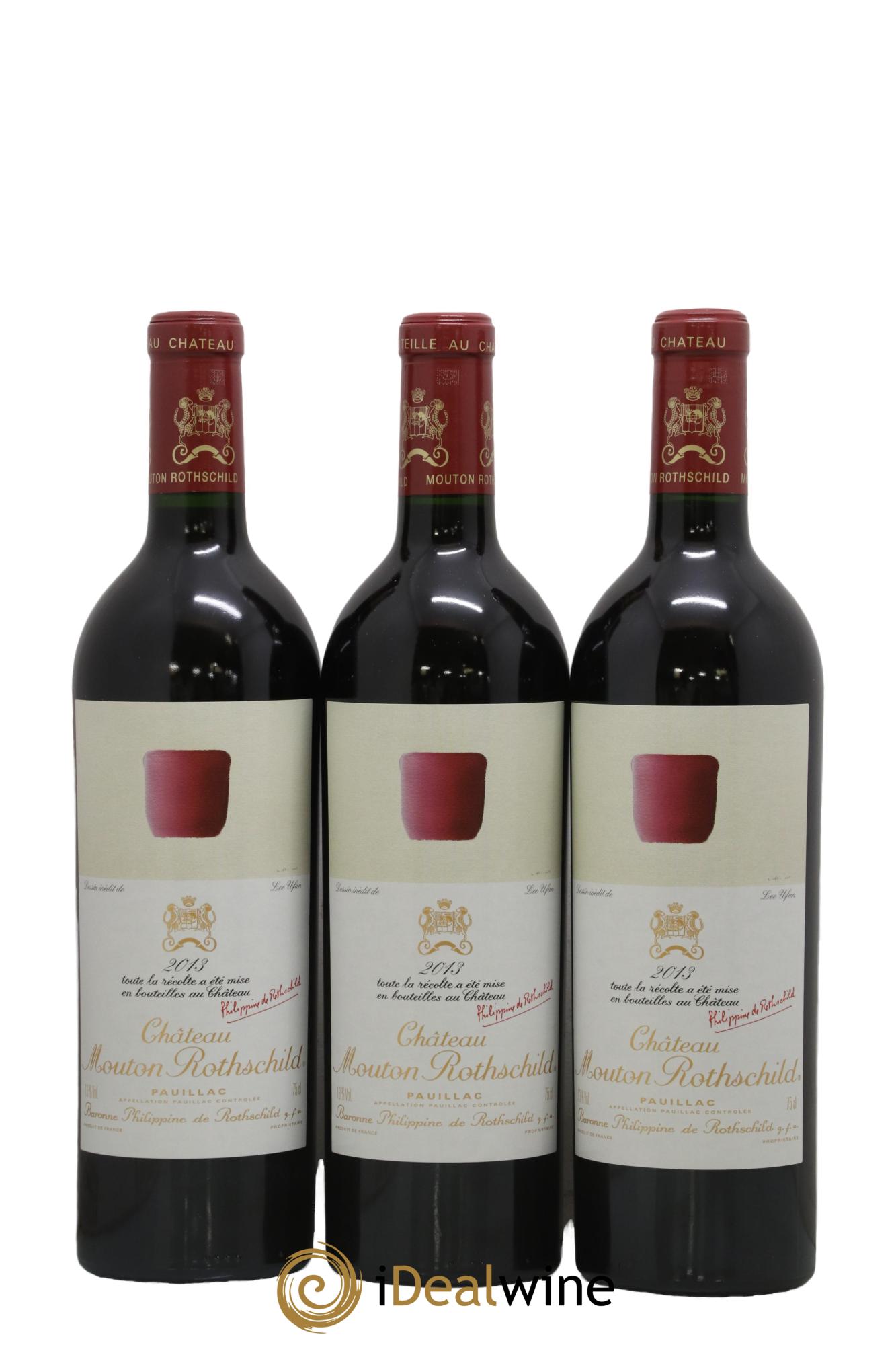 Château Mouton Rothschild 1er Grand Cru Classé 2013 - Lot of 3 bottles - 0