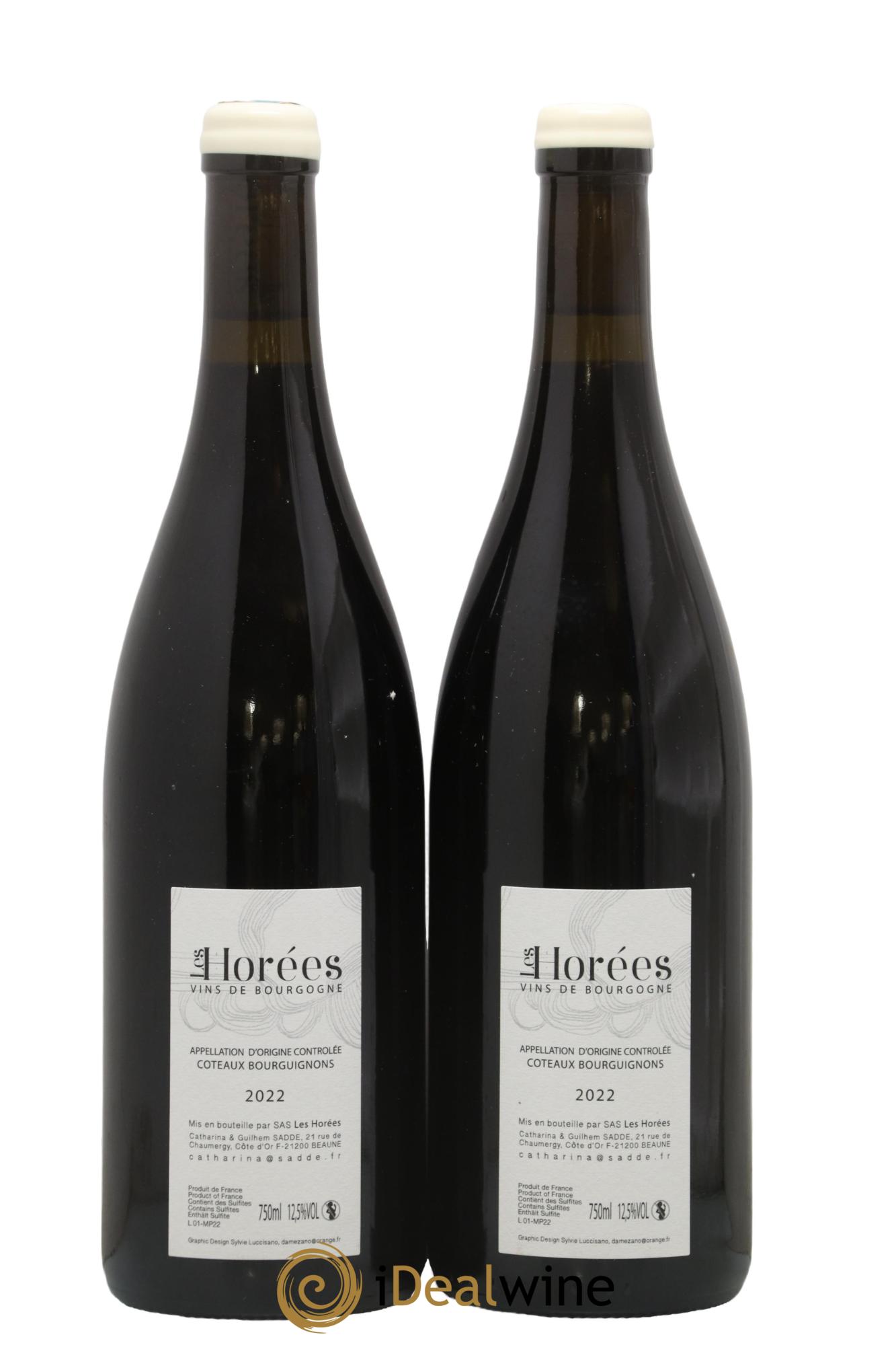 Coteaux Bourguignons Mon Poulain Les Horées 2022 - Lot of 2 bottles - 1