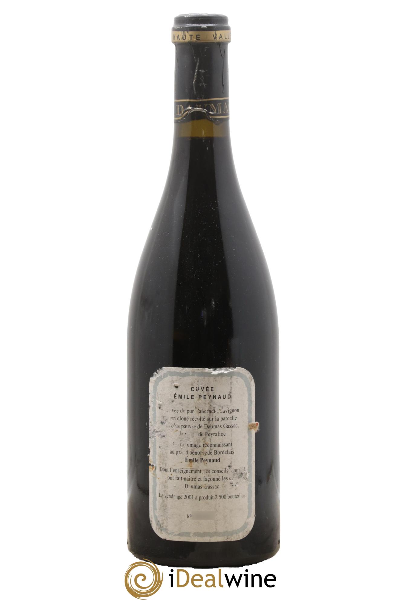 Pays d'Hérault Mas de Daumas Gassac Cuvée Emile Peynaud Famille Guibert de La Vaissière 2001 - Lotto di 1 bottiglia - 1