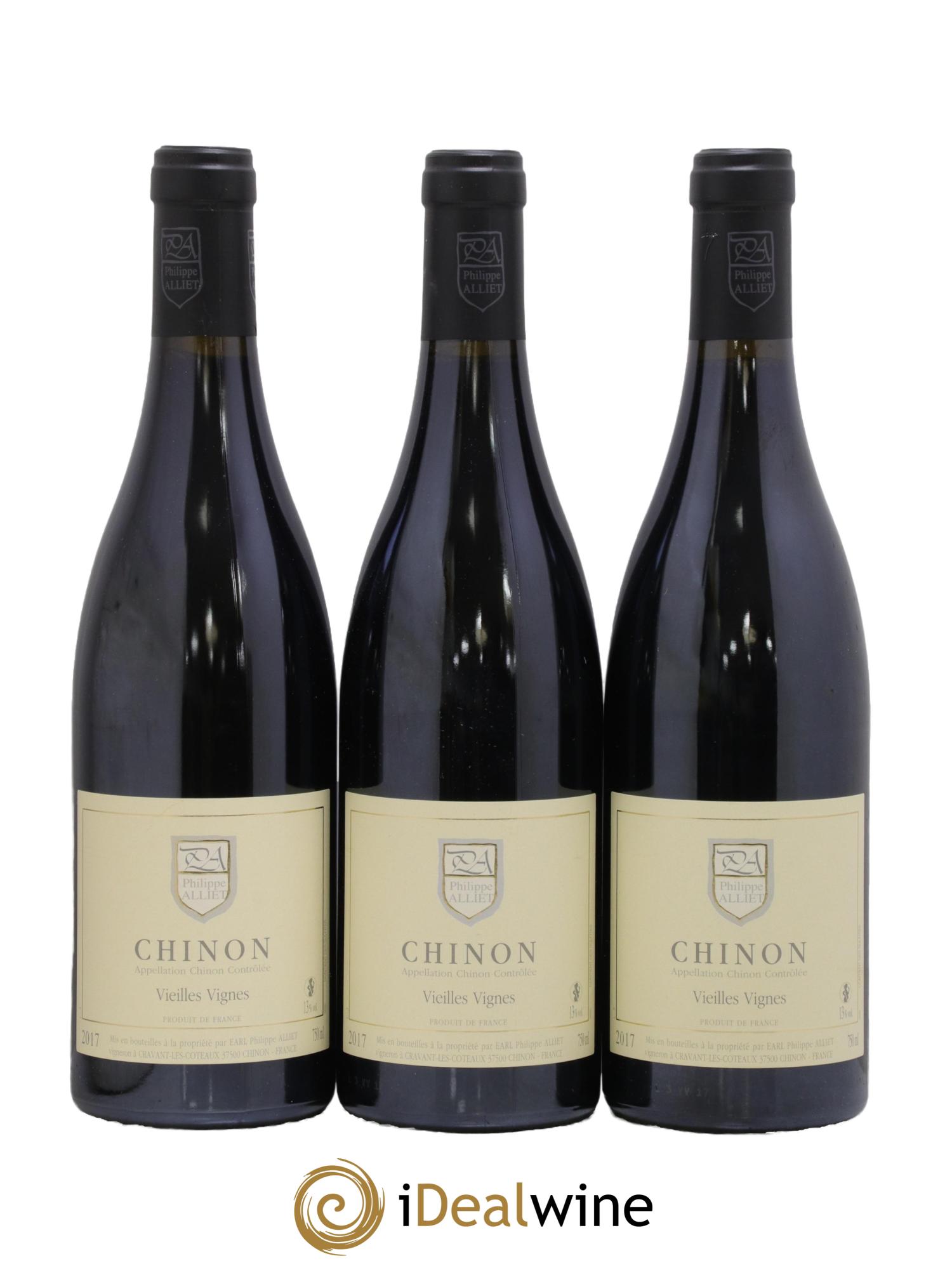 Chinon Vieilles Vignes Philippe Alliet 2017 - Lot de 3 bouteilles - 0