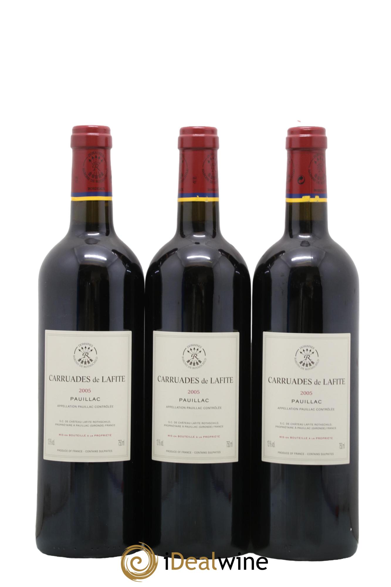 Carruades de Lafite Rothschild Second Vin 2005 - Lotto di 3 bottiglie - 1