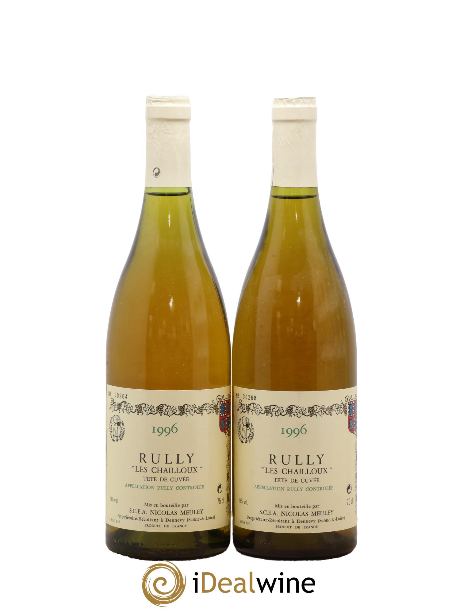 Rully Les Chailloux Tête de Cuvée 1996 - Lot de 2 bouteilles - 0