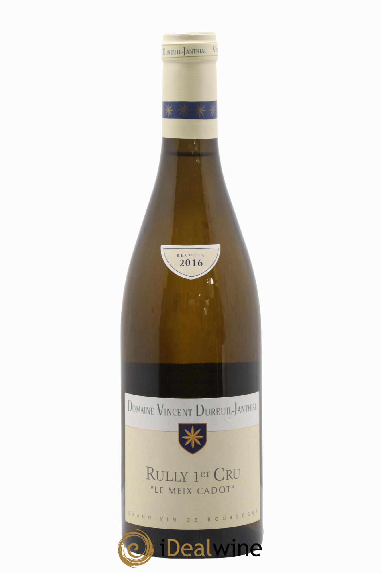Rully 1er Cru Le Meix Cadot Vincent Dureuil-Janthial 2016 - Lot de 1 bouteille - 0