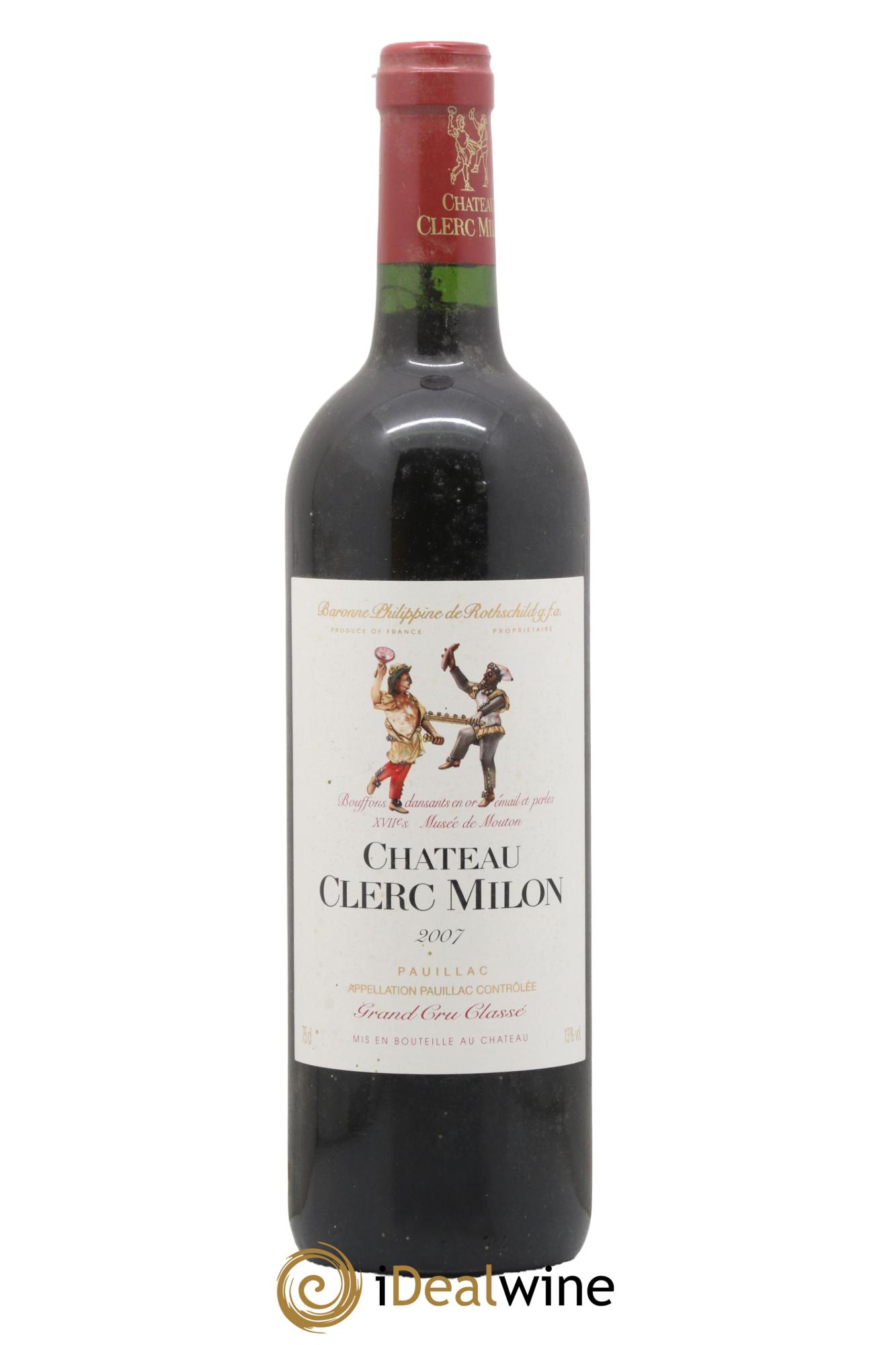 Château Clerc Milon 5ème Grand Cru Classé 2007 - Lot of 1 bottle - 0
