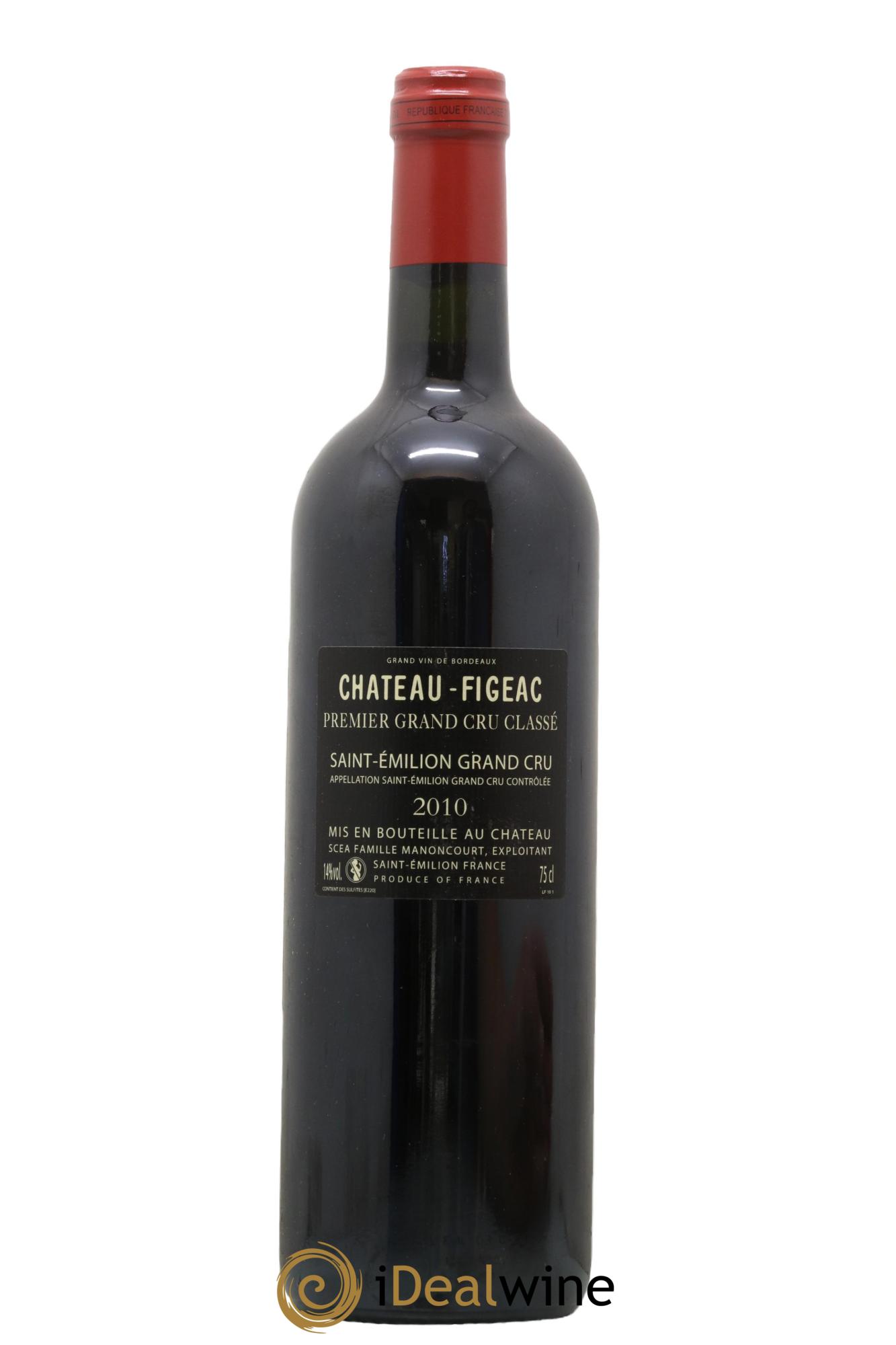 Château Figeac 1er Grand Cru Classé A 2010 - Lotto di 1 bottiglia - 1