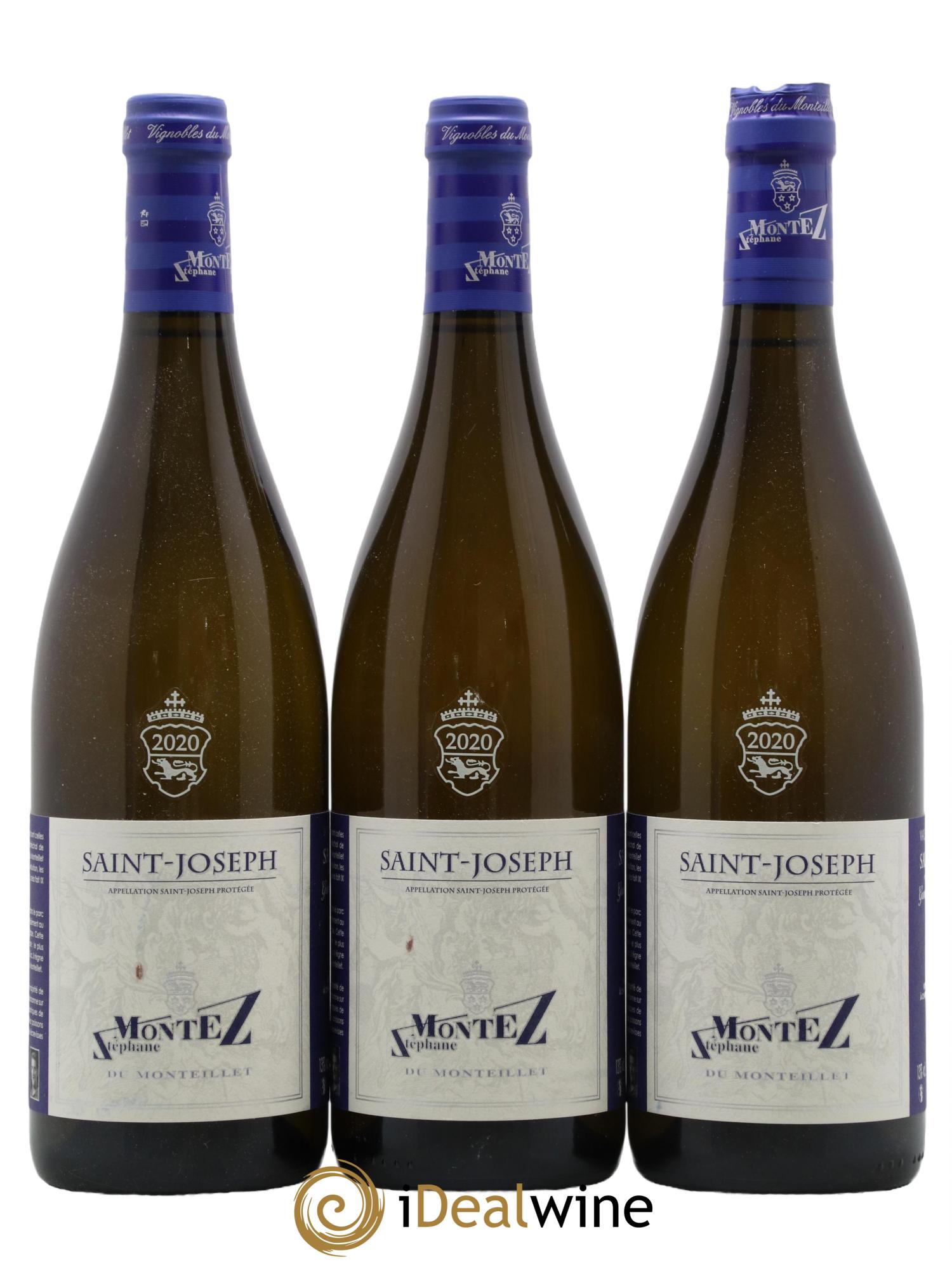Saint-Joseph Monteillet (Domaine du) - Stéphane Montez 2020 - Lot of 3 bottles - 0