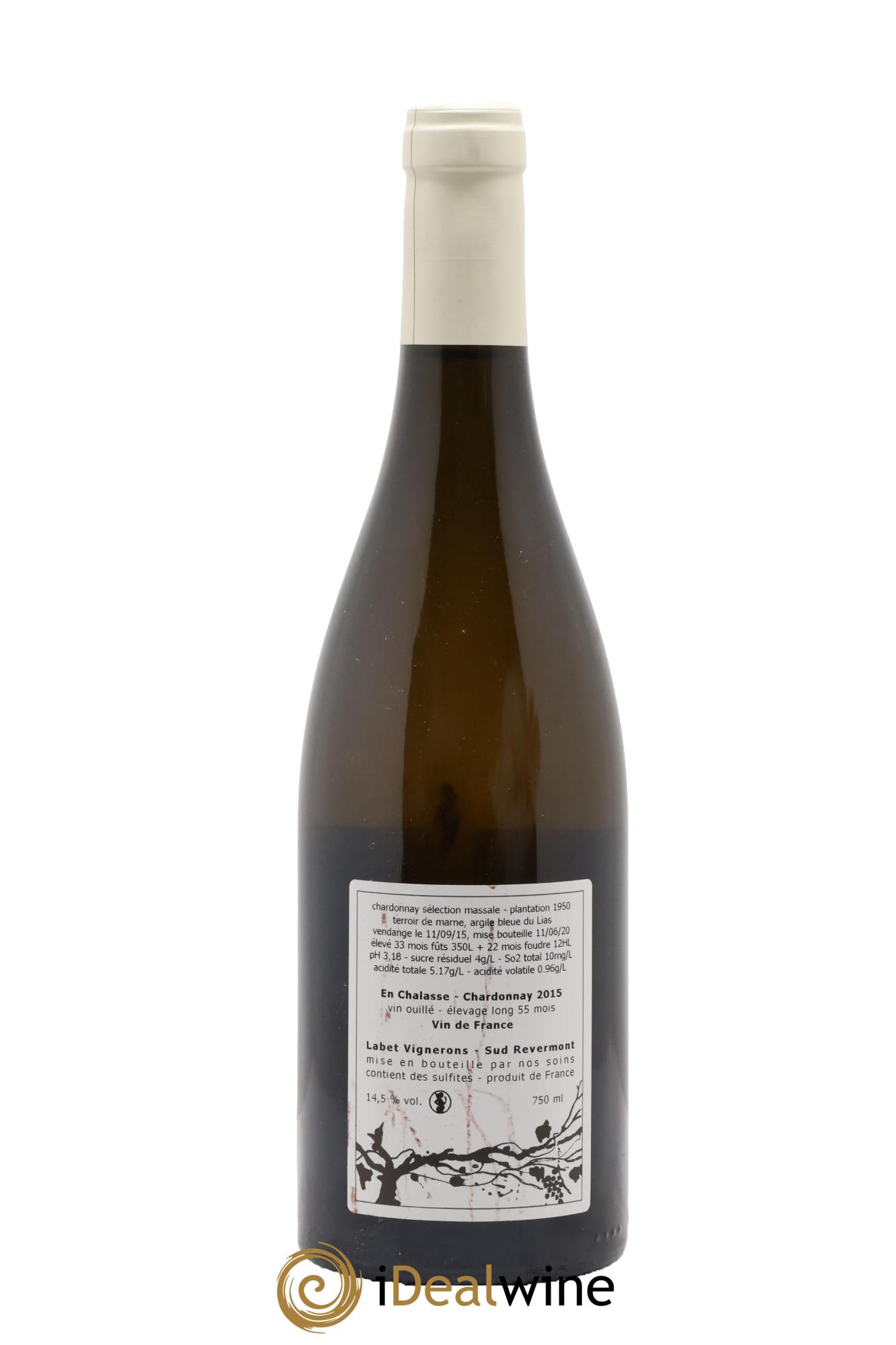 Côtes du Jura Chardonnay Elevage Long En Chalasse Romain - Julien - Charline Labet 2015 - Lotto di 1 bottiglia - 1