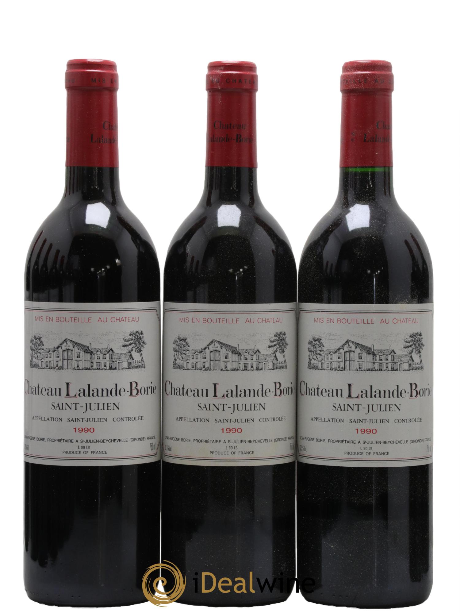 Château Lalande Borie 1990 - Lot de 12 bouteilles - 1