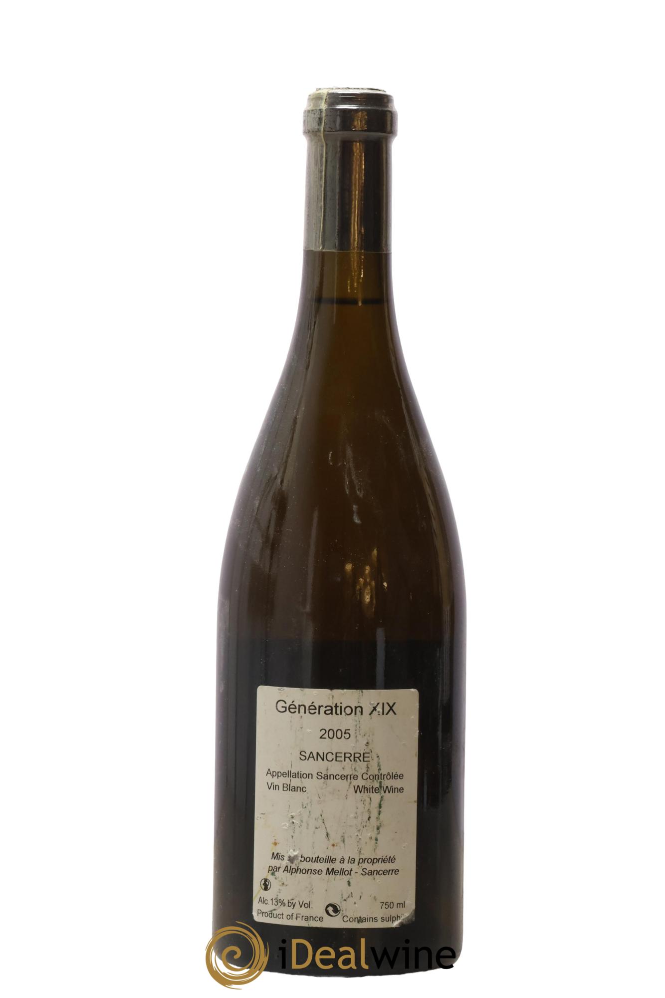 Sancerre Génération XIX Alphonse Mellot 2005 - Lotto di 1 bottiglia - 1
