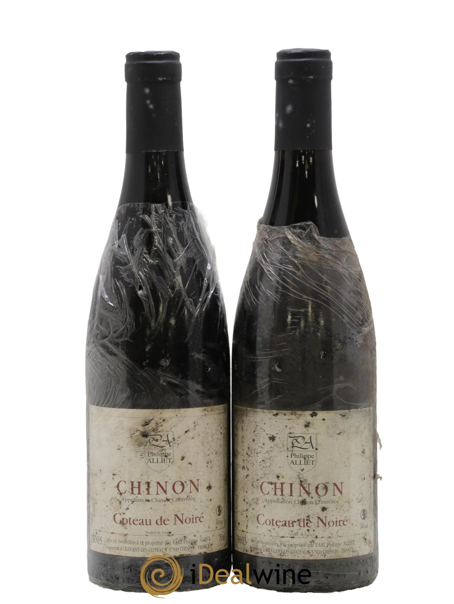 Chinon Coteau de Noiré Philippe Alliet 2005 - Lot de 2 bouteilles - 0
