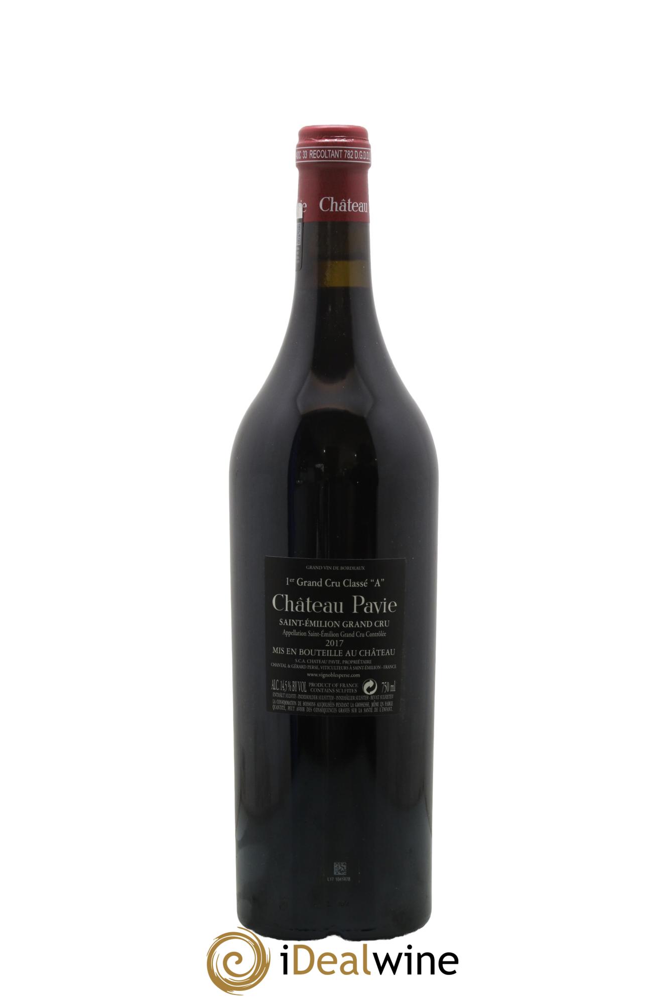 Château Pavie 1er Grand Cru Classé A 2017 - Lot de 1 bouteille - 2