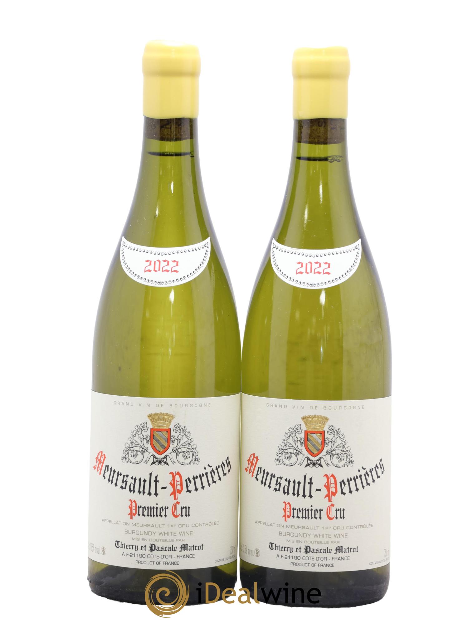 Meursault 1er Cru Perrières Matrot (Domaine) 2022 - Lot of 2 bottles - 0