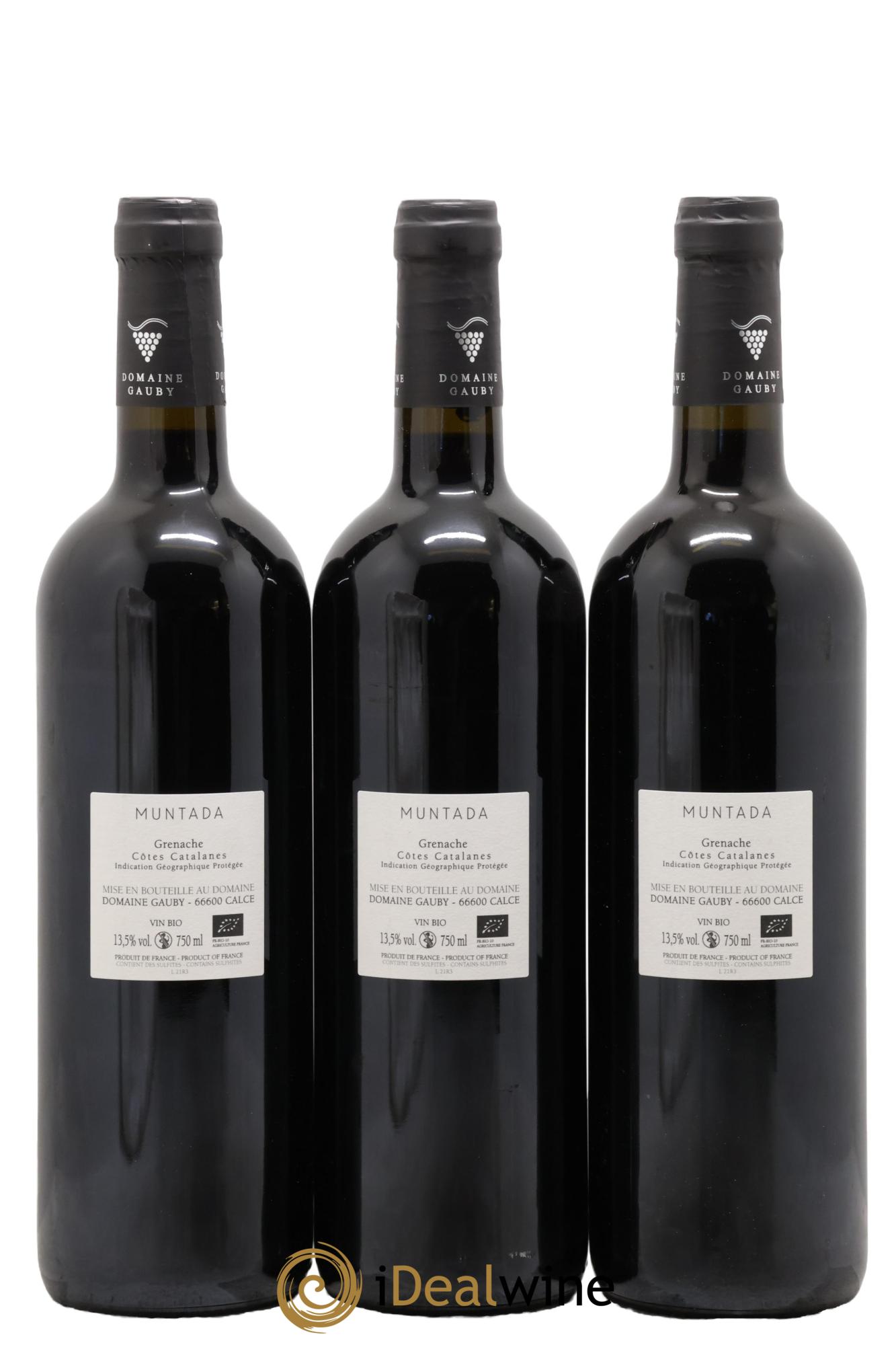 Côtes Catalanes (anciennement Côtes du Roussillon Villages) La Muntada Gauby (Domaine) 2021 - Lot of 3 bottles - 1